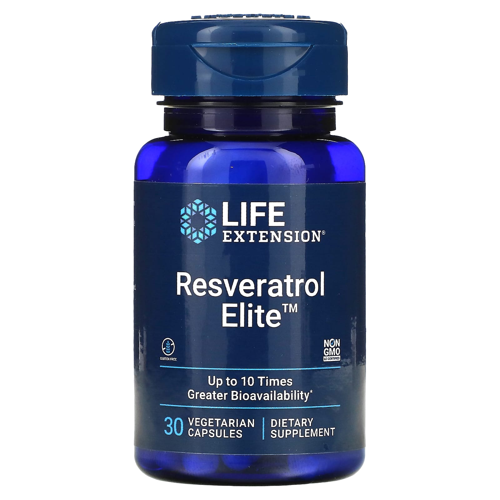 Life Extension, Resveratrol Elite, 30 Vegetarian Capsules - Image 1