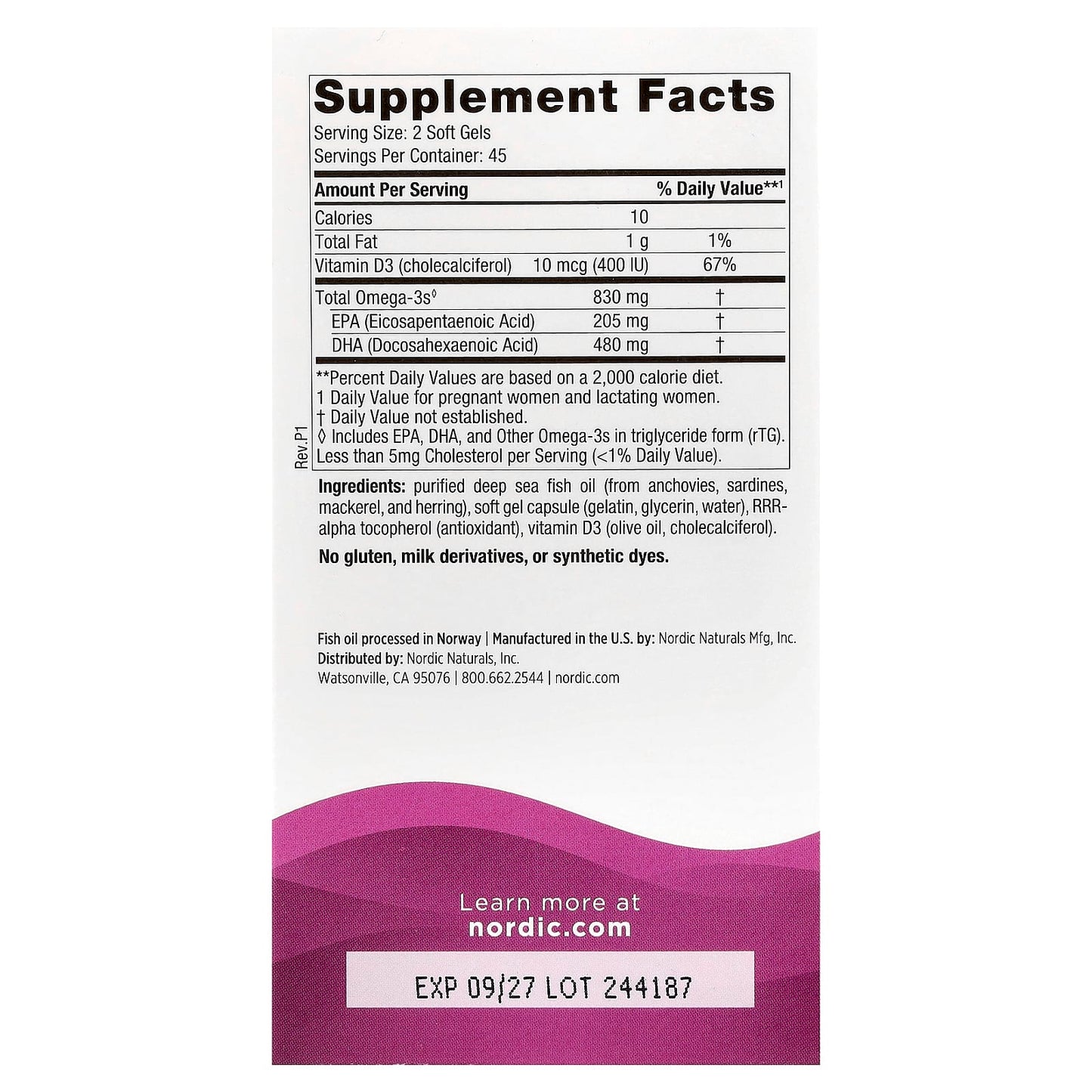 Nordic Naturals, Prenatal DHA, 90 Soft Gels - Image 2