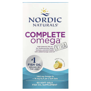 Nordic Naturals Complete Omega Xtra 680mg Fish Oil, 60 Soft Gels