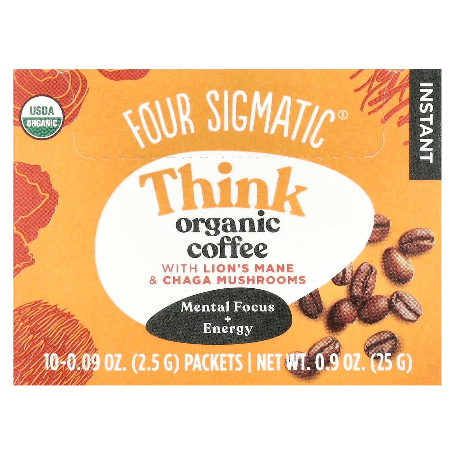 Lion's Mane & Chaga Instant Coffee for Enhanced Focus & Energy - Image 1