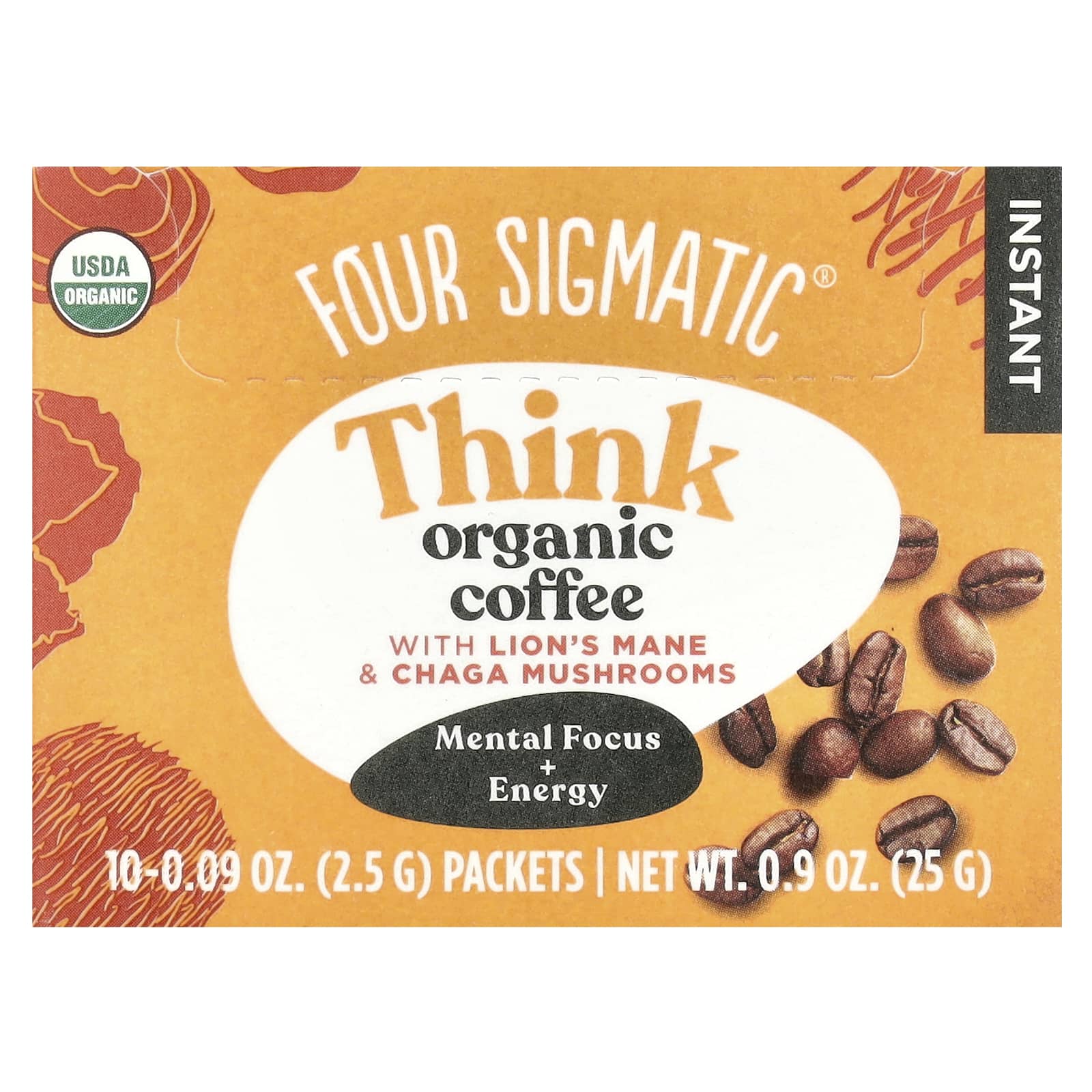 Lion's Mane & Chaga Instant Coffee for Enhanced Focus & Energy - Image 1