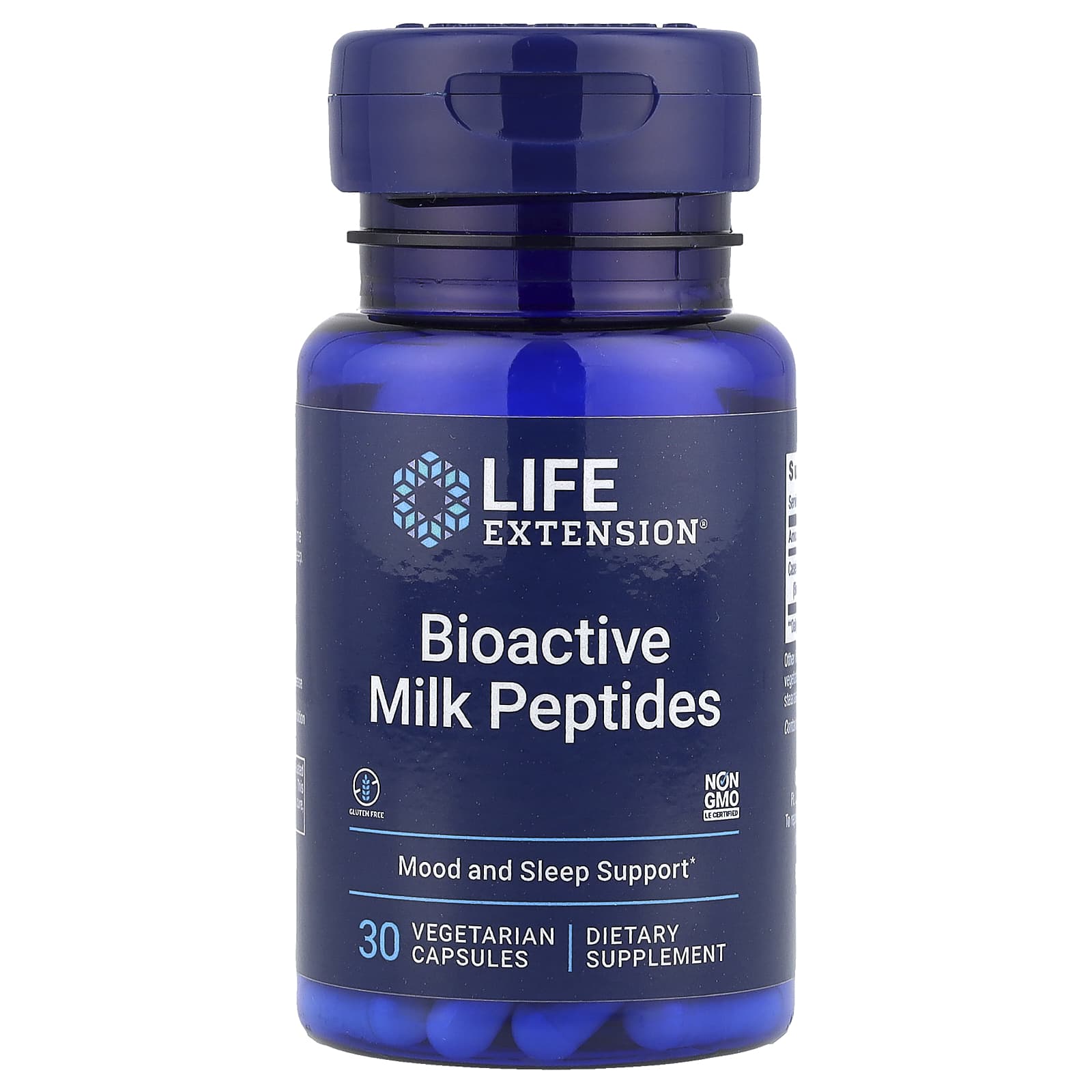 Life Extension, Bioactive Milk Peptides, 30 Vegetarian Capsules - Image 1