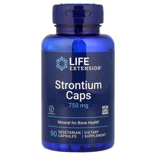 Life Extension, Strontium Caps, 90 Vegetarian Capsules (250 mg per Capsule) - Image 1