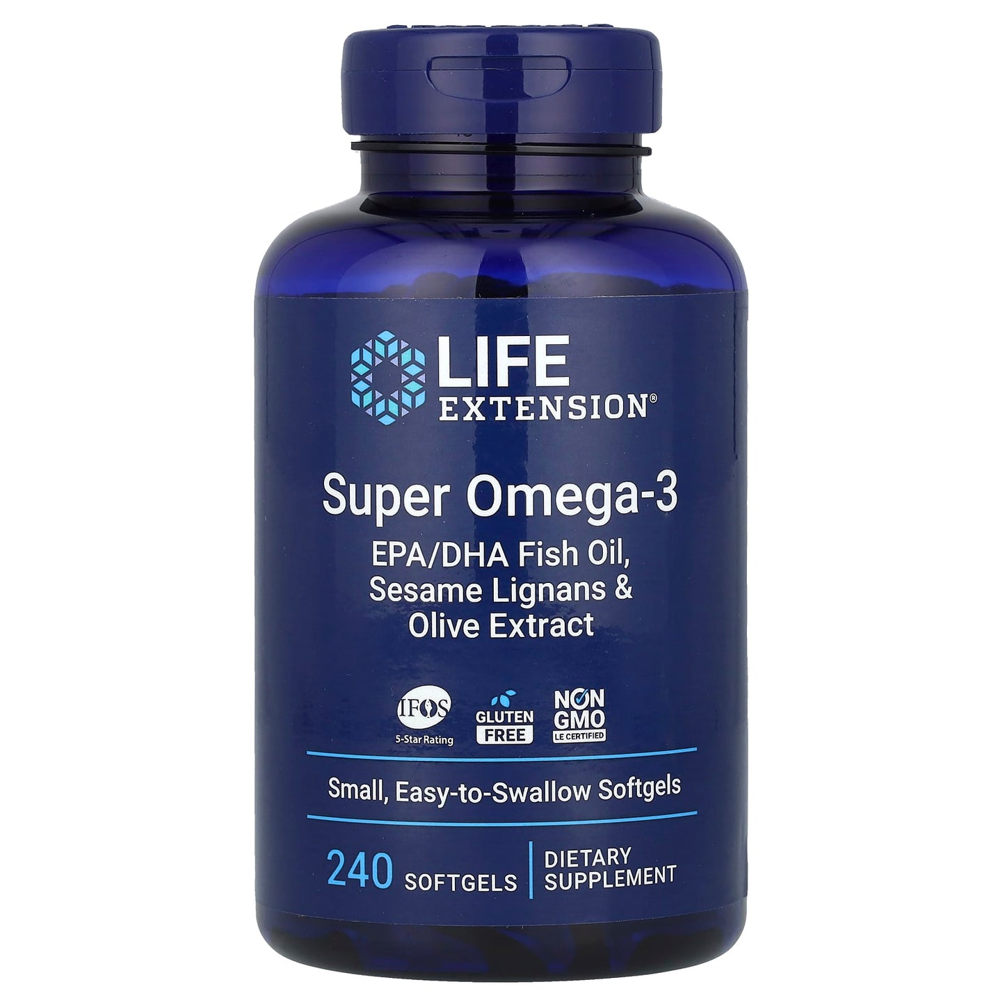Life Extension, Super Omega-3, 240 Softgels - Image 1