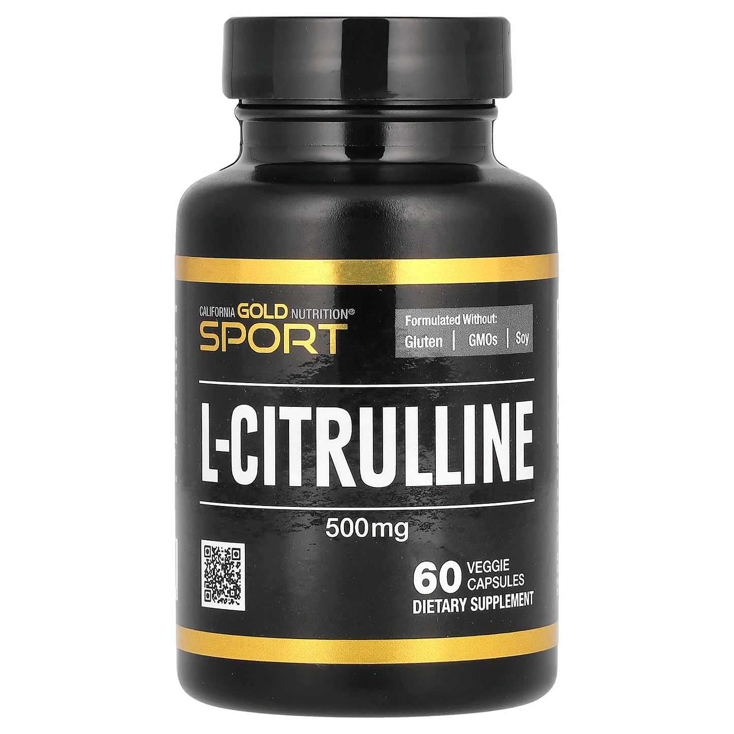 L-Citrulline Supplement for Healthy Heart Function - 500mg, 60 Capsules - Image 1