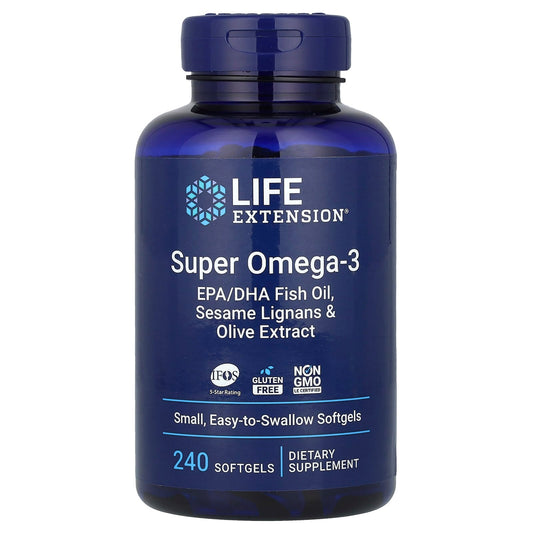 Life Extension, Super Omega-3, 240 Softgels - Image 1