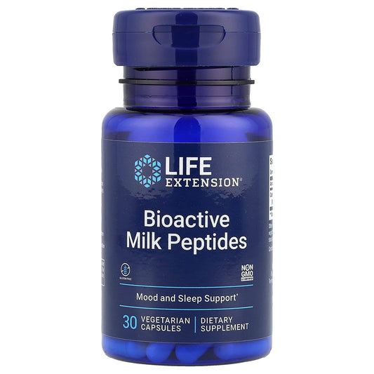 Life Extension, Bioactive Milk Peptides, 30 Vegetarian Capsules - Image 1