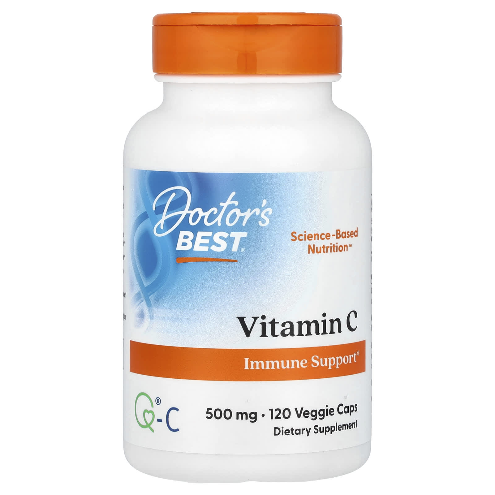 Boost Immune System with Doctor's Best Vitamin C 500mg 120 Veggie Caps - Image 1