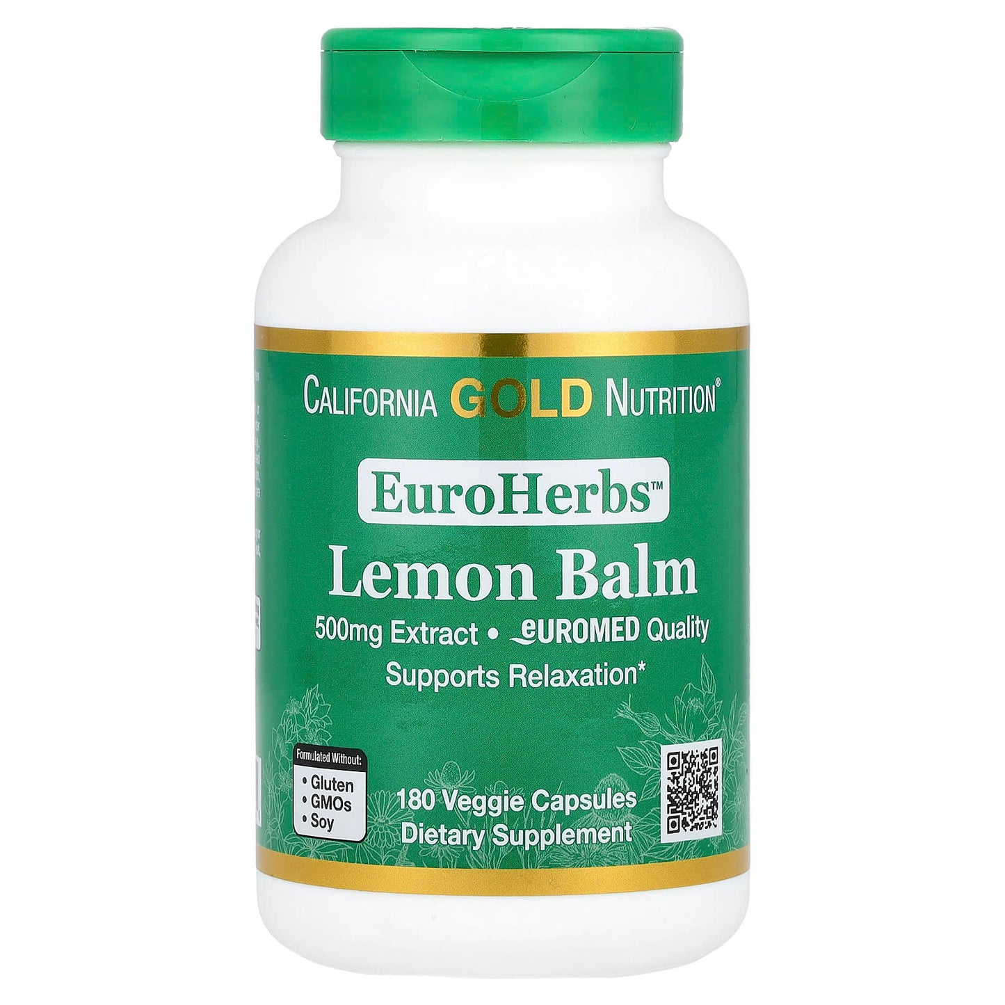 Lemon Balm Extract by California Gold Nutrition - Relaxation & Sleep Aid - Image 1