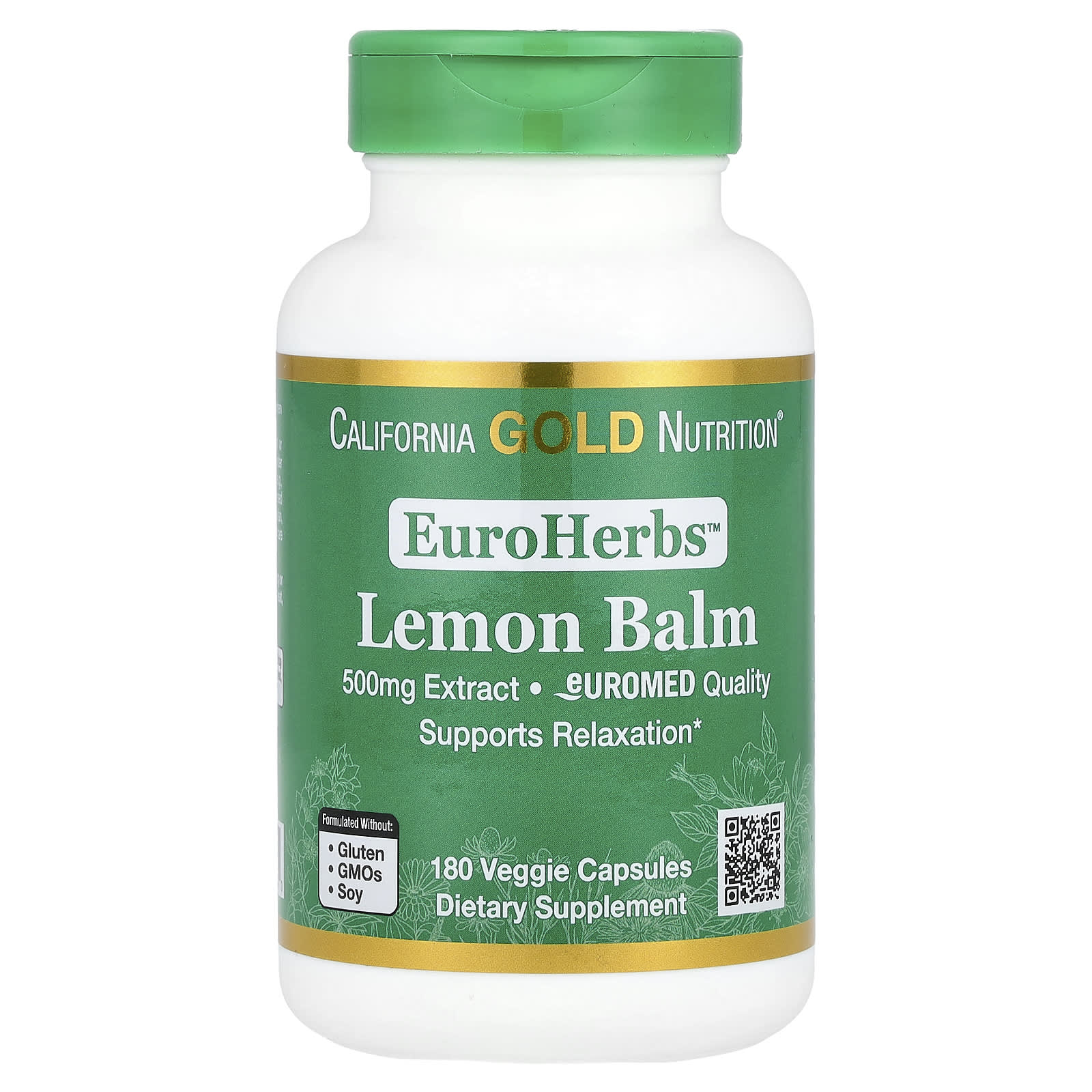 Lemon Balm Extract by California Gold Nutrition - Relaxation & Sleep Aid - Image 1