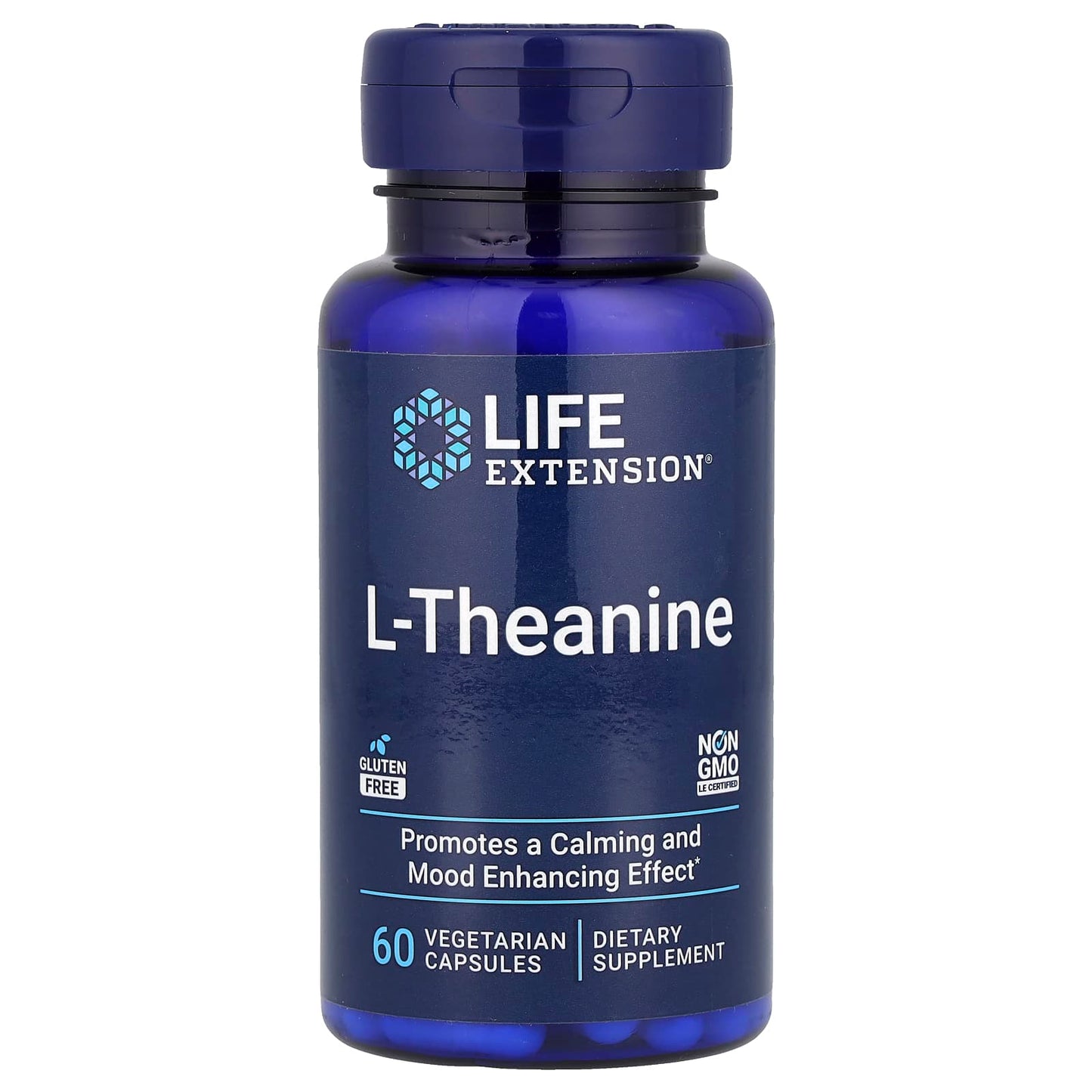 Life Extension, L-Theanine, 60 Vegetarian Capsules (100 mg per Capsule) - Image 1