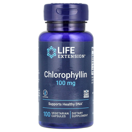 Life Extension, Chlorophyllin, 100 mg, 100 Vegetarian Capsules - Image 1