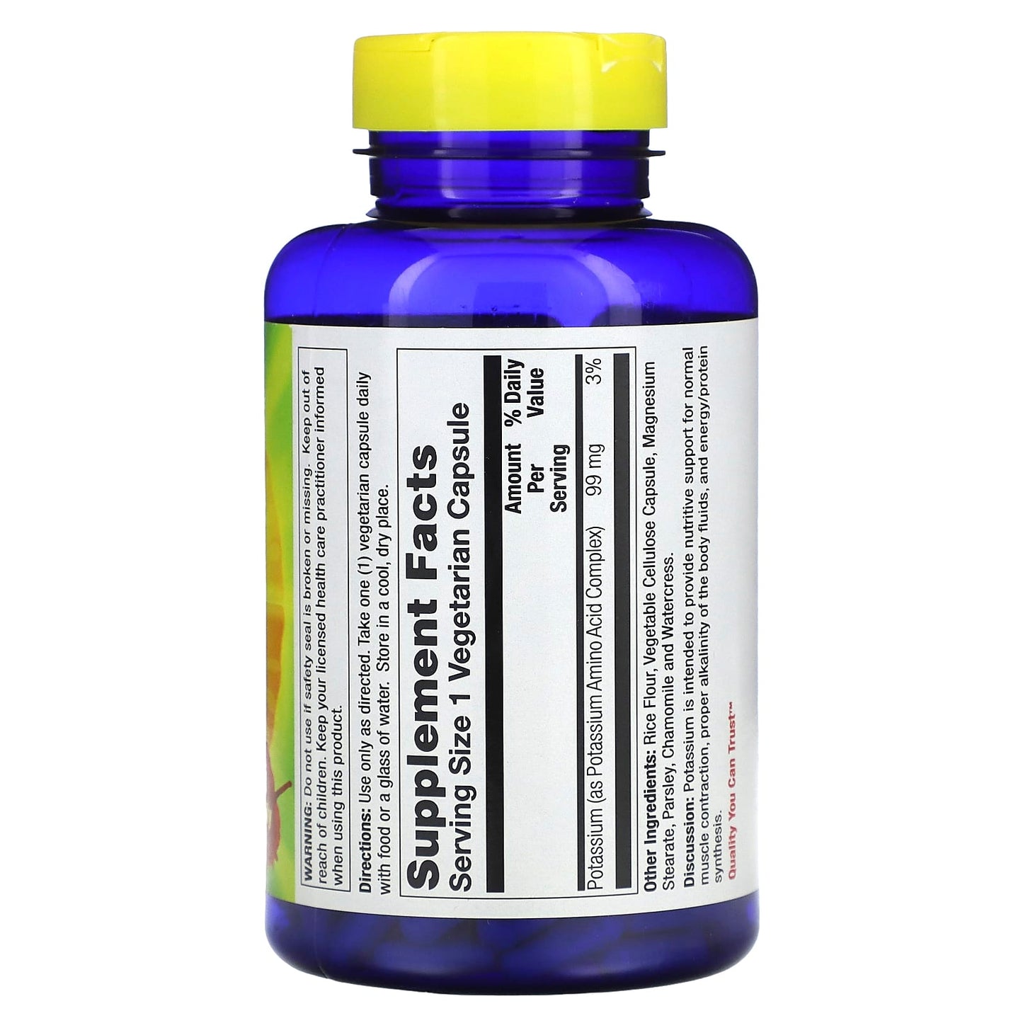 Nature's Life, Potassium, 99 mg, 250 Vegetarian Capsules - Image 2