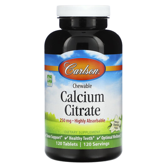 Strong Bones & Teeth with Carlson's Chewable Calcium Citrate - Image 1