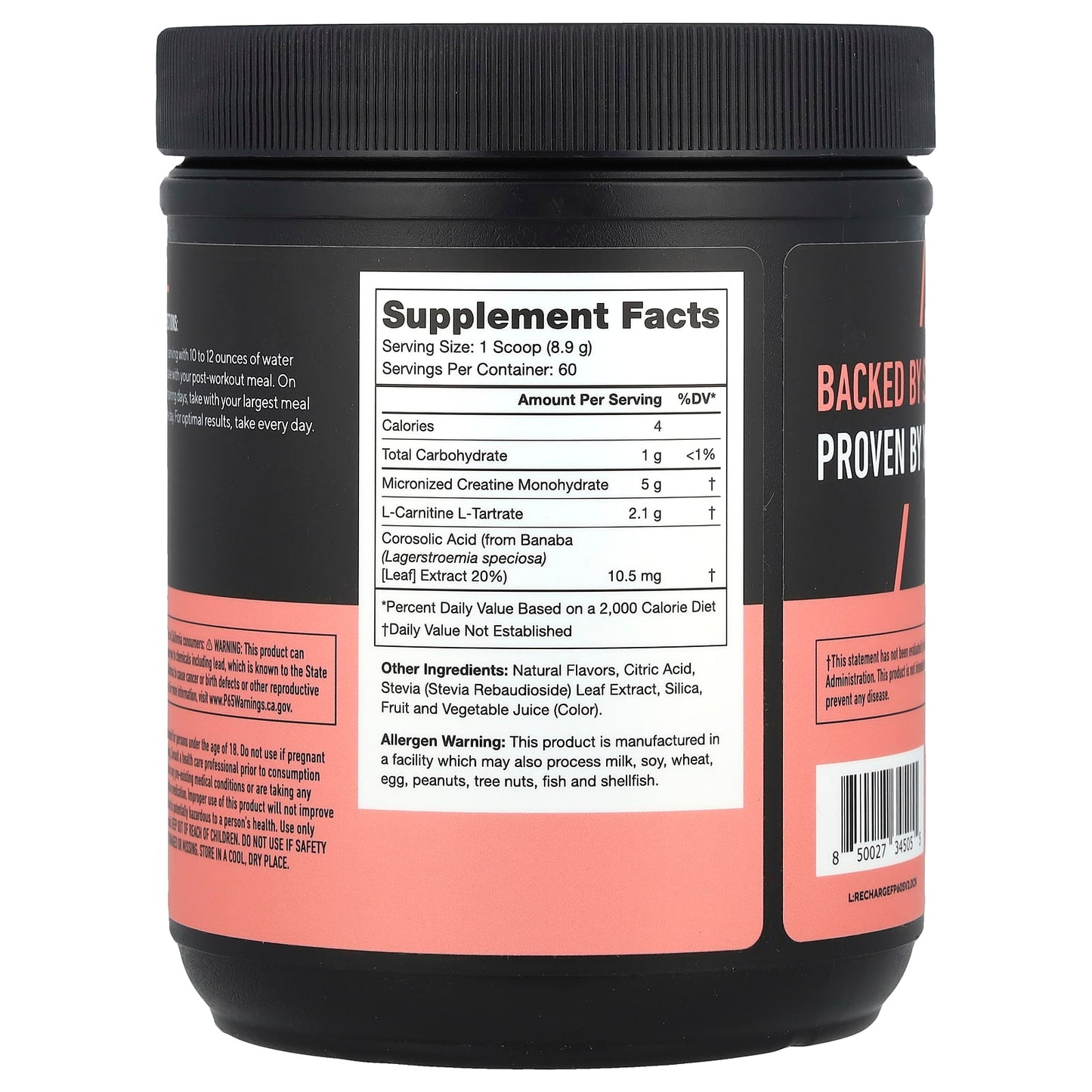 Legion Athletics, Recharge, Post-Workout Drink, Fruit Punch, 1.18 lbs (534 g) - Image 2