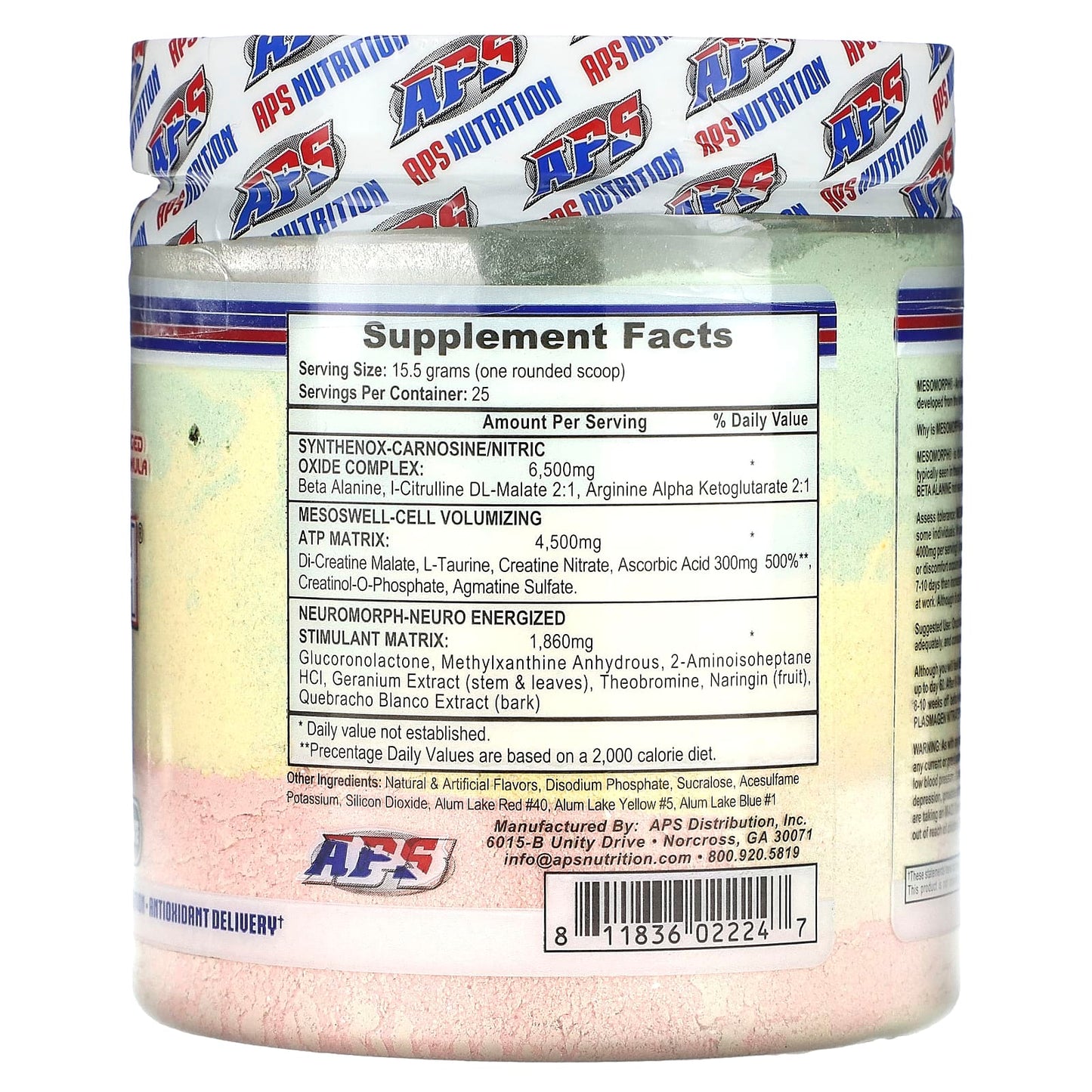 Unlock Your Mesomorph Potential with APS Preworkout - 13.68 oz (388g) - Image 2