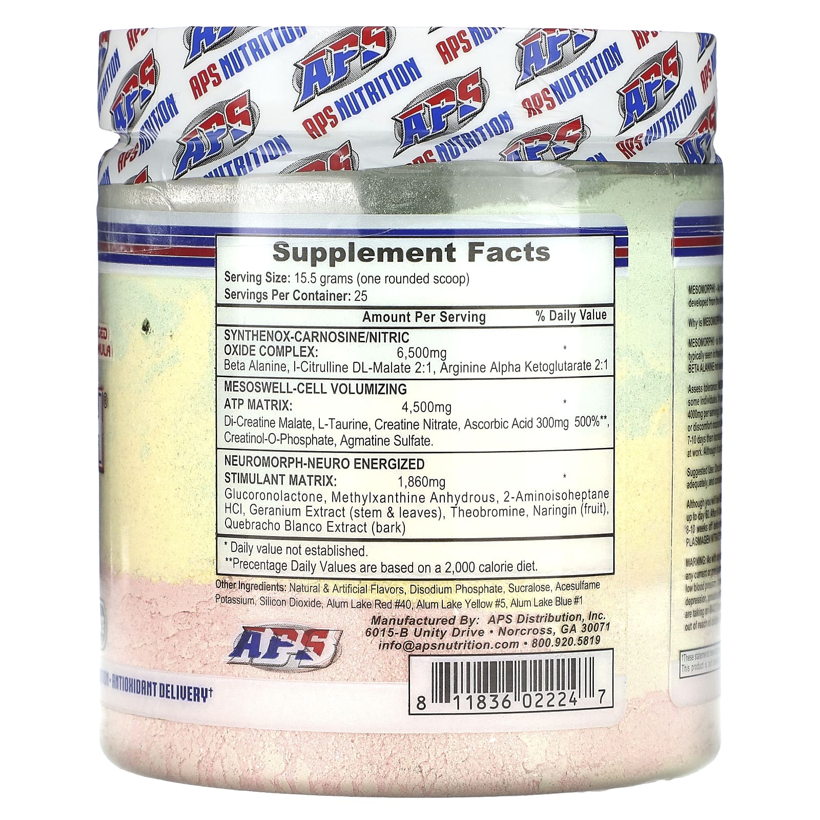 Unlock Your Mesomorph Potential with APS Preworkout - 13.68 oz (388g) - Image 2
