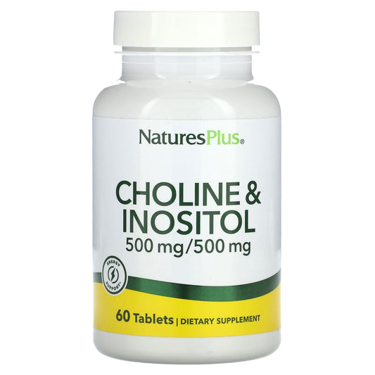 NaturesPlus, Choline & Inositol, 60 Tablets - Image 1