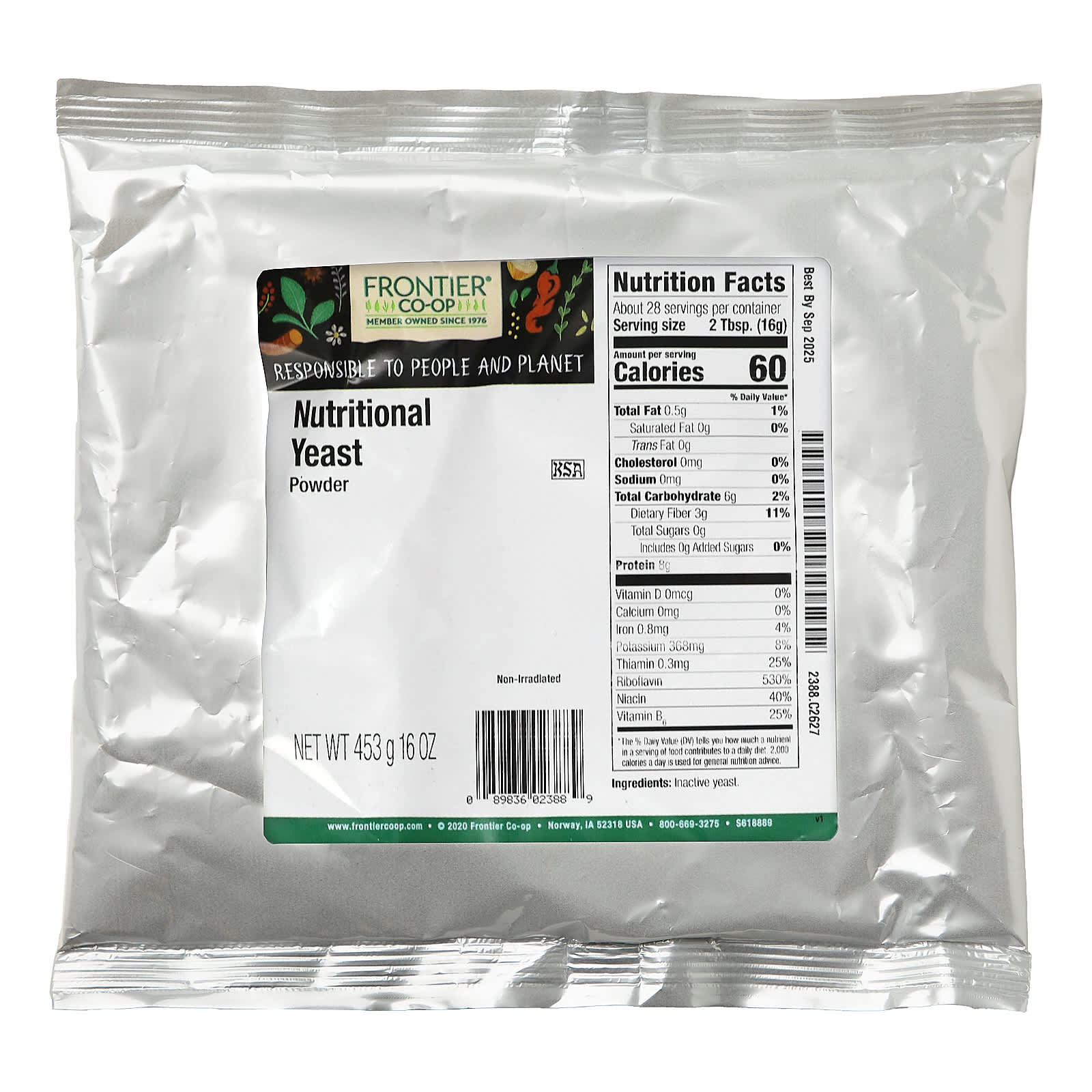 Nutritional Yeast Powder by Frontier Co-op - Non-Dairy Cheese Substitute - Image 2