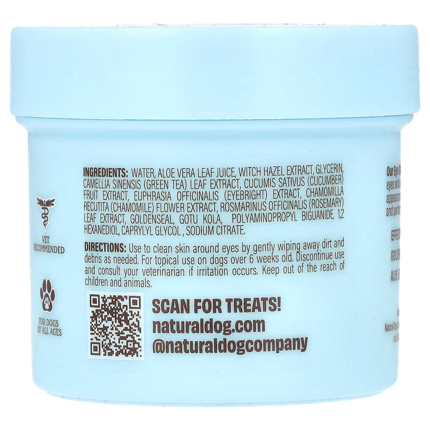 Natural Dog Company, Eye Wipes , 50 Count - Image 2