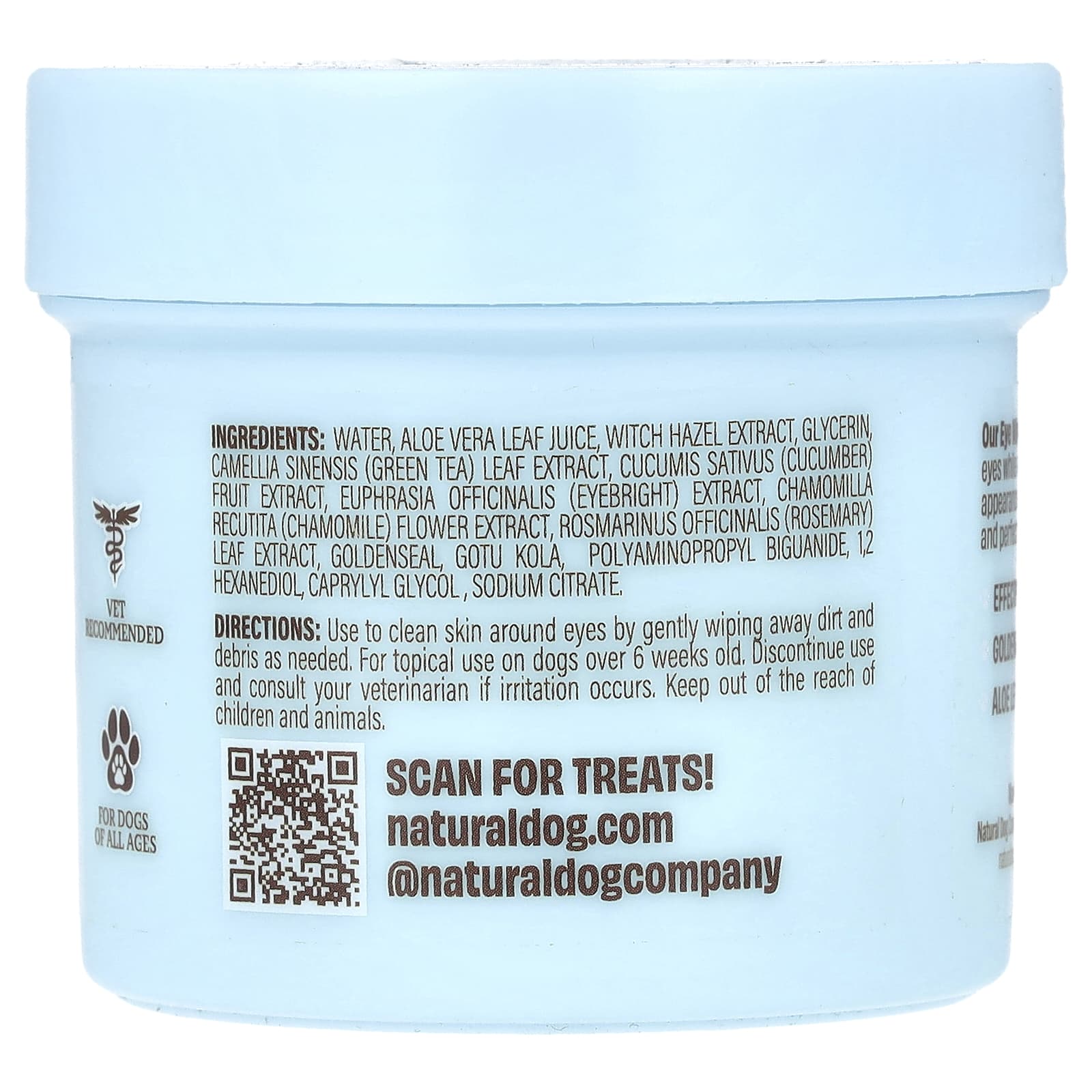Natural Dog Company, Eye Wipes , 50 Count - Image 2