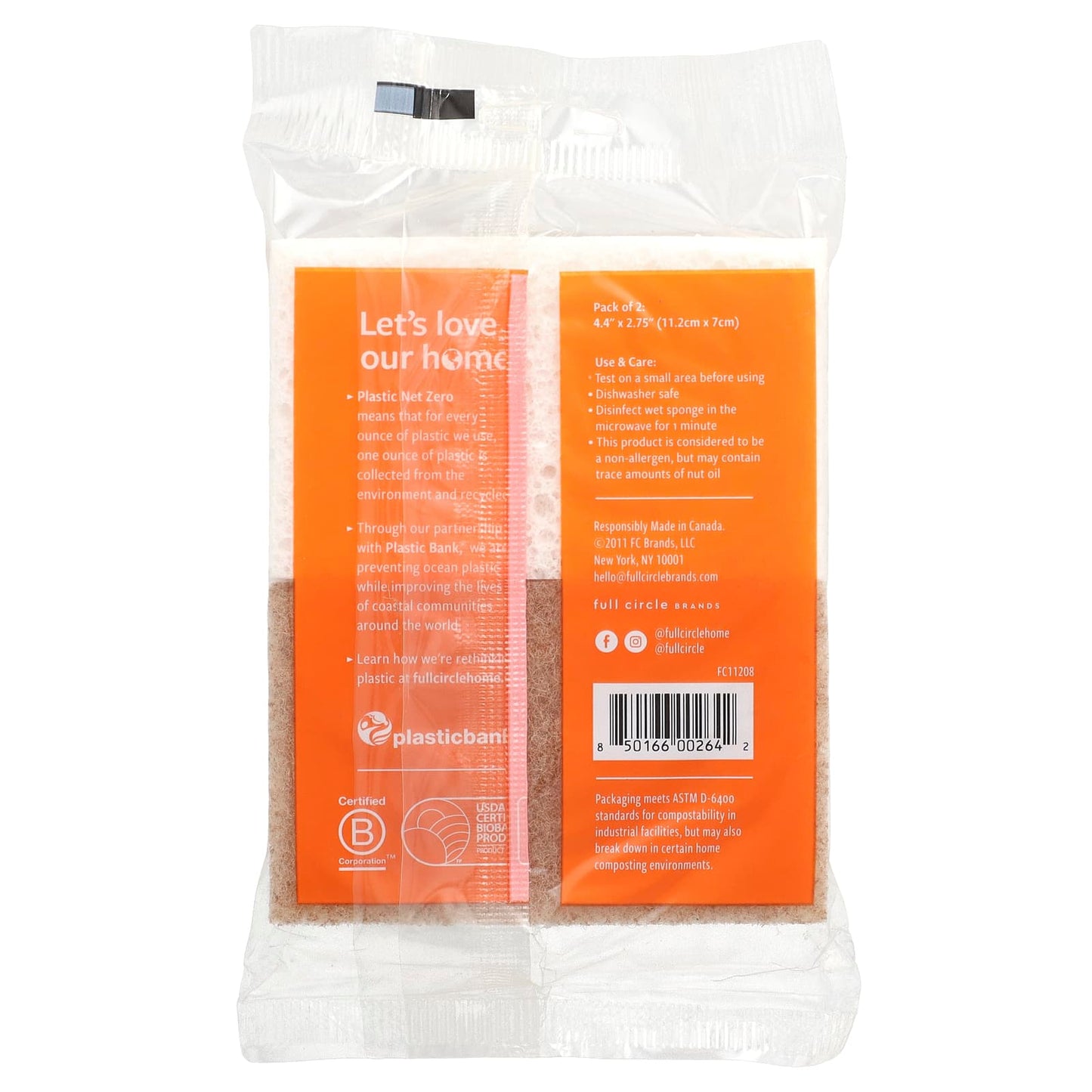 Walnut Scrubber Sponges - Natural, Biodegradable, Non-Toxic - Image 2