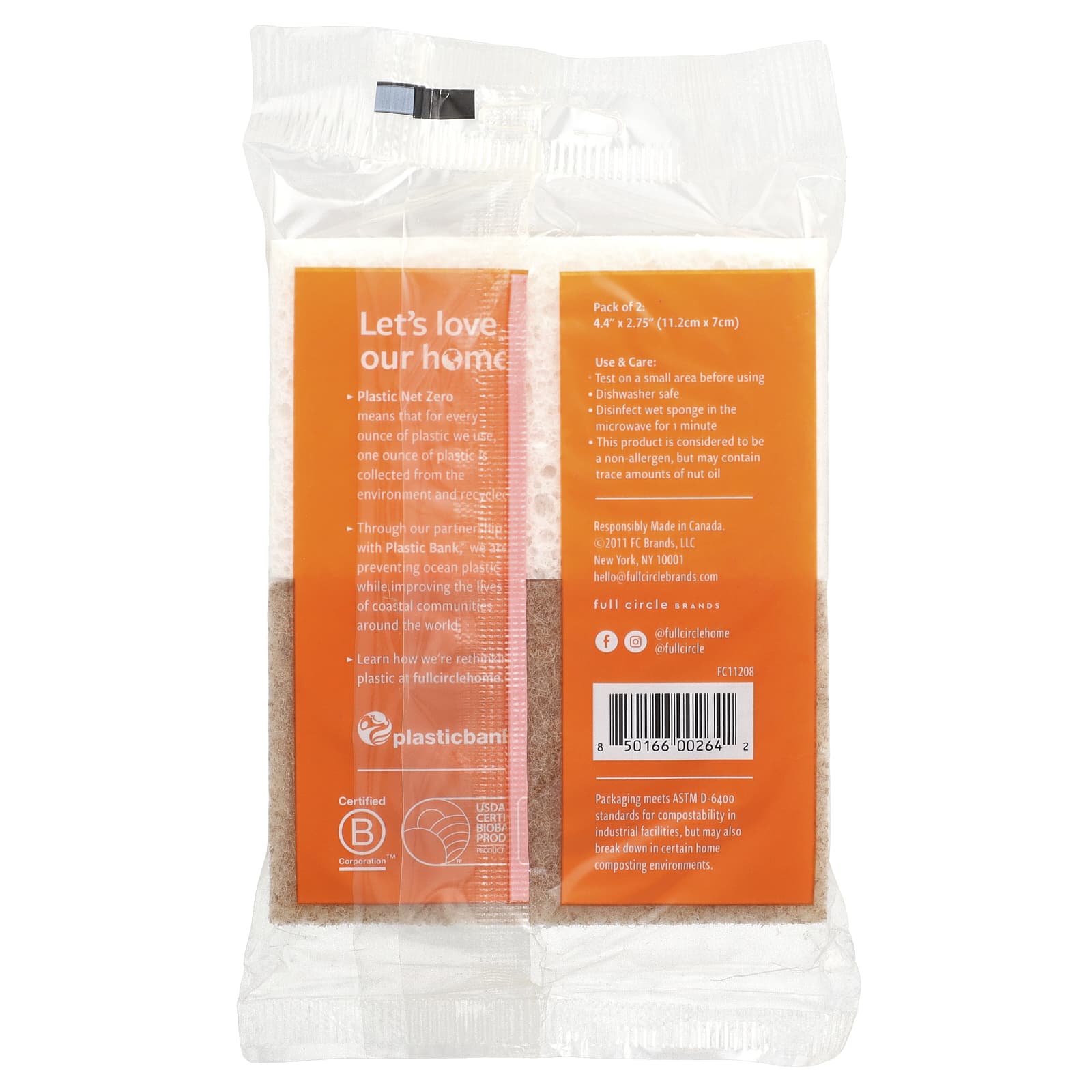 Walnut Scrubber Sponges - Natural, Biodegradable, Non-Toxic - Image 2