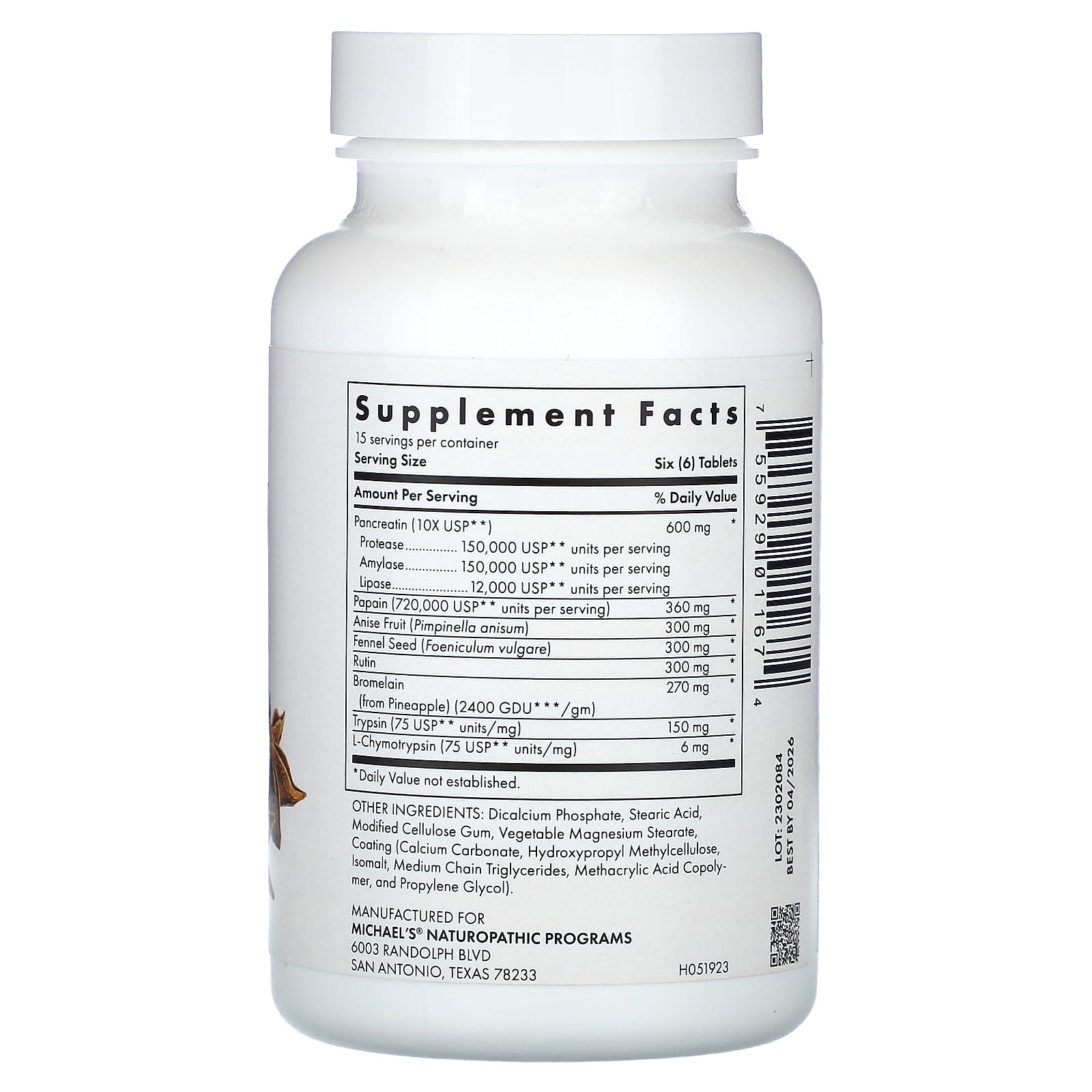 Michael's Health, Recovery Zymes, 90 Enteric-Coated pH Stable Tablets - Image 2
