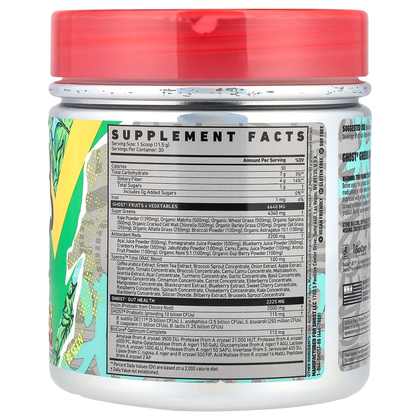 Ghost Greens Superfood Supplement with 19 Greens & Reds - Image 2