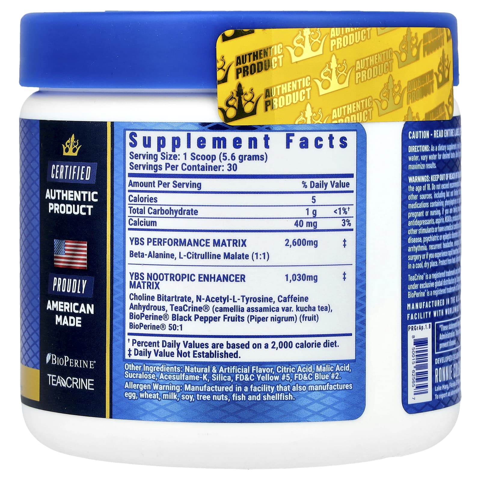 Ronnie Coleman, Signature Series, Yeah Buddy Sport, Preworkout, Apple Blast, 5.71 oz (162 g) - Image 2