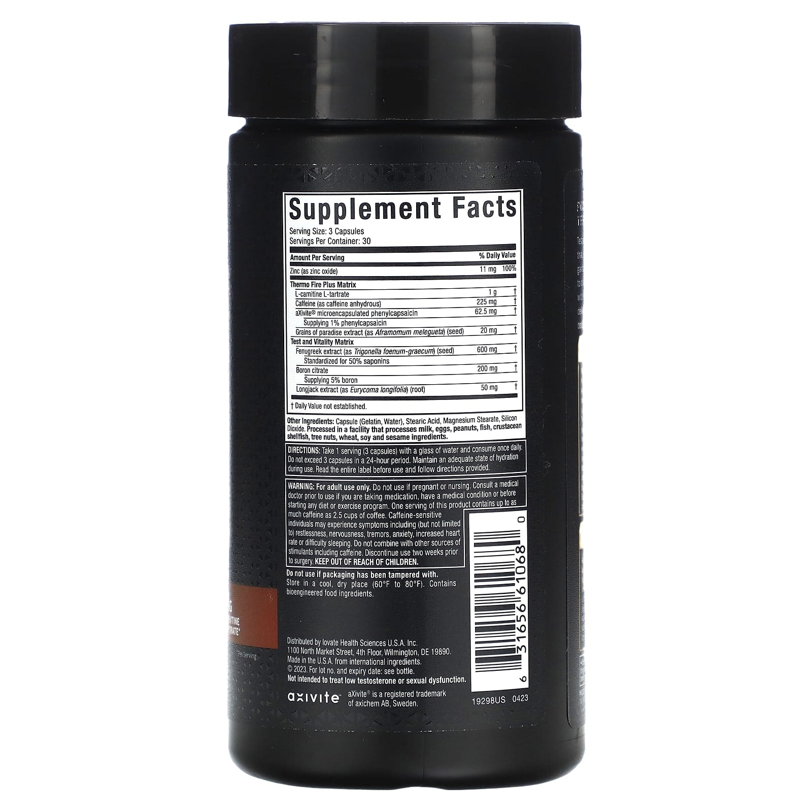 MuscleTech, AlphaTest™ Thermo, 90 Capsules - Image 2
