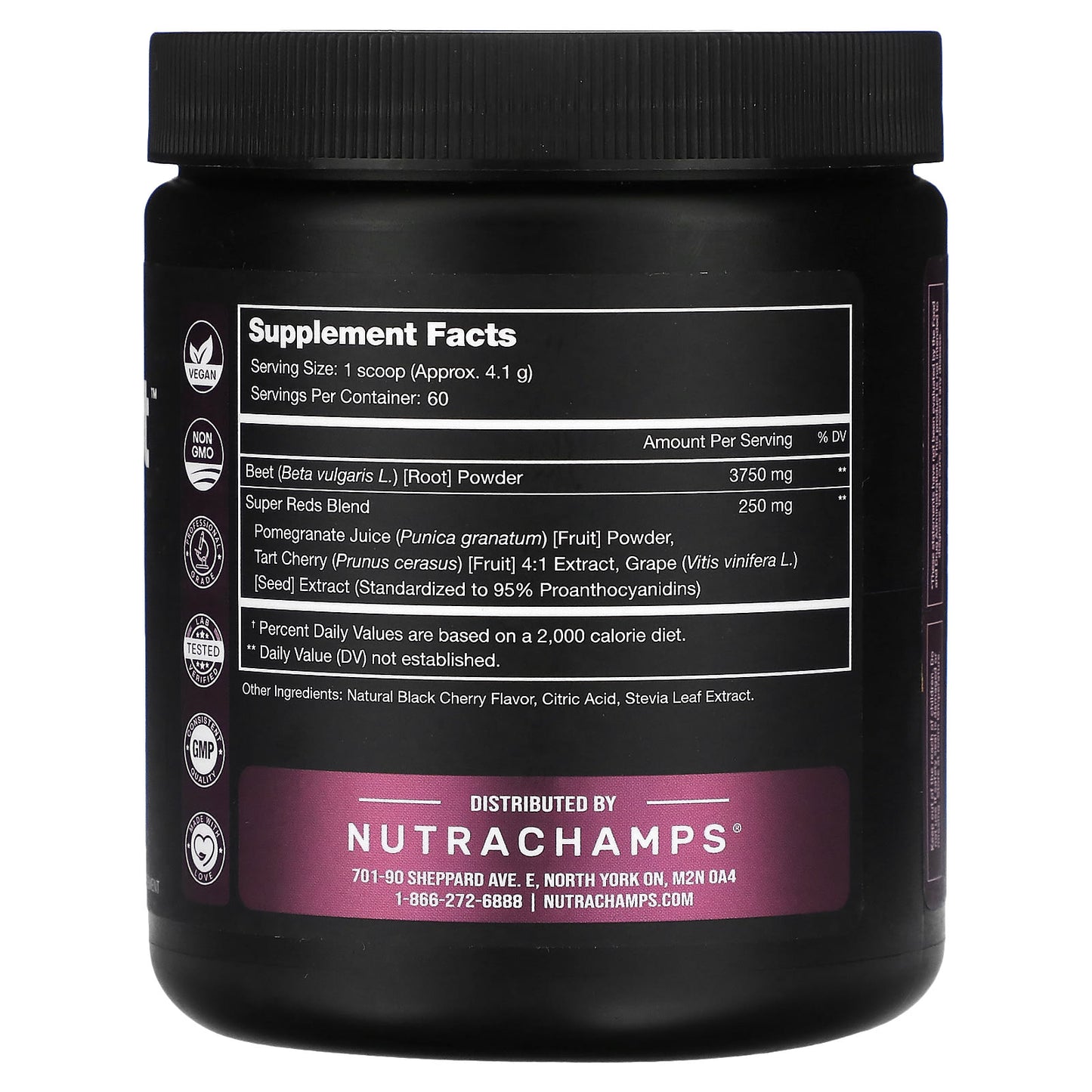 NutraChamps, Beet Heat, Black Cherry, 8.74 oz (248 g) - Image 2