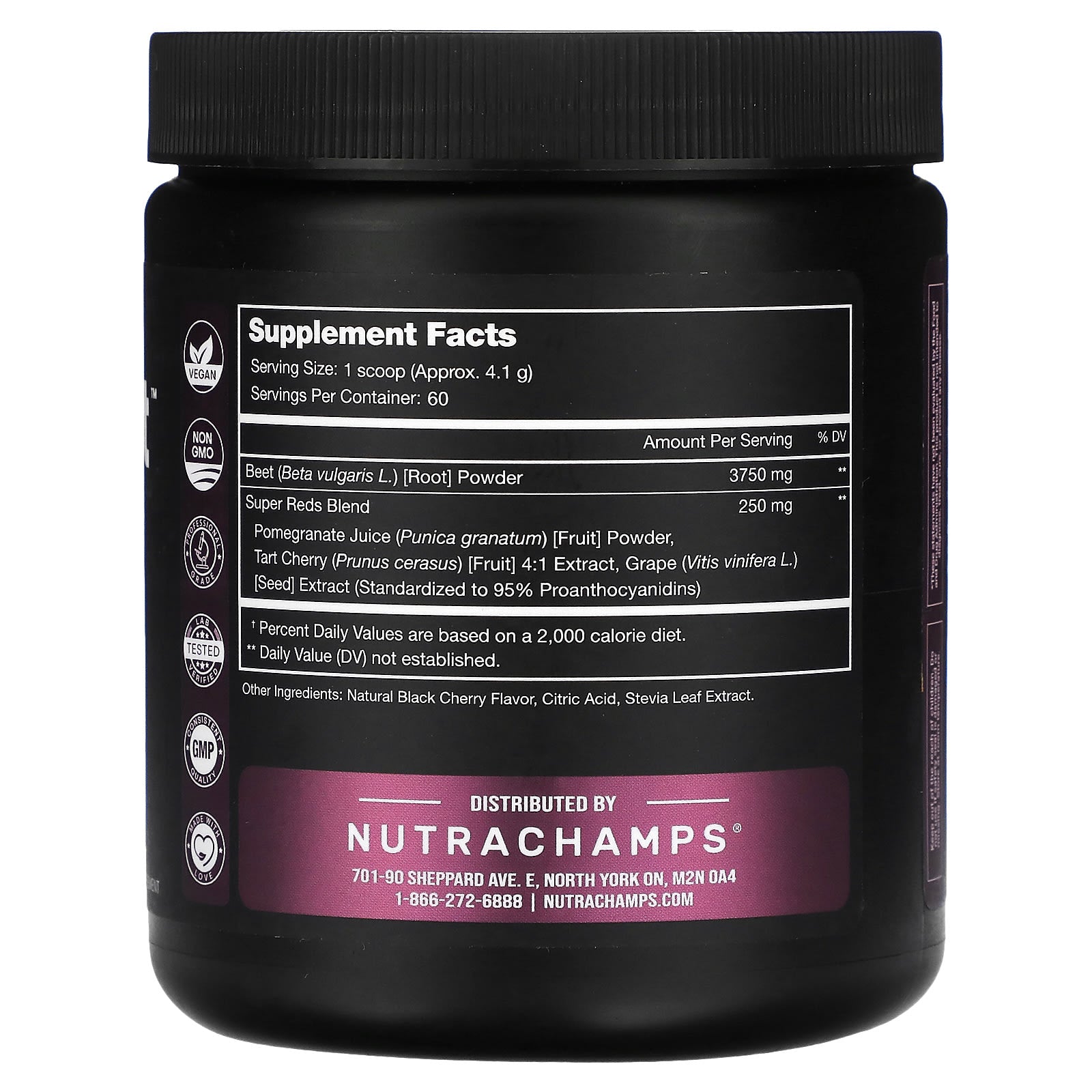 NutraChamps, Beet Heat, Black Cherry, 8.74 oz (248 g) - Image 2