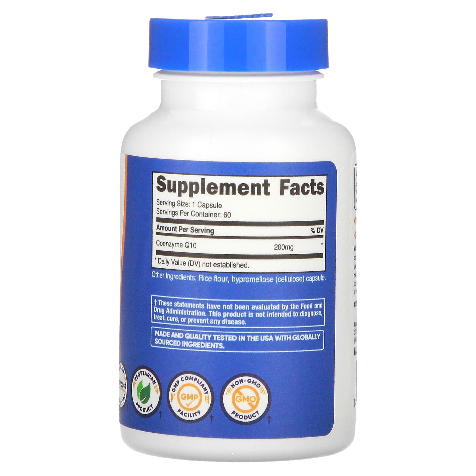 Nutricost, CoQ10, 200 mg, 60 Capsules - Image 2