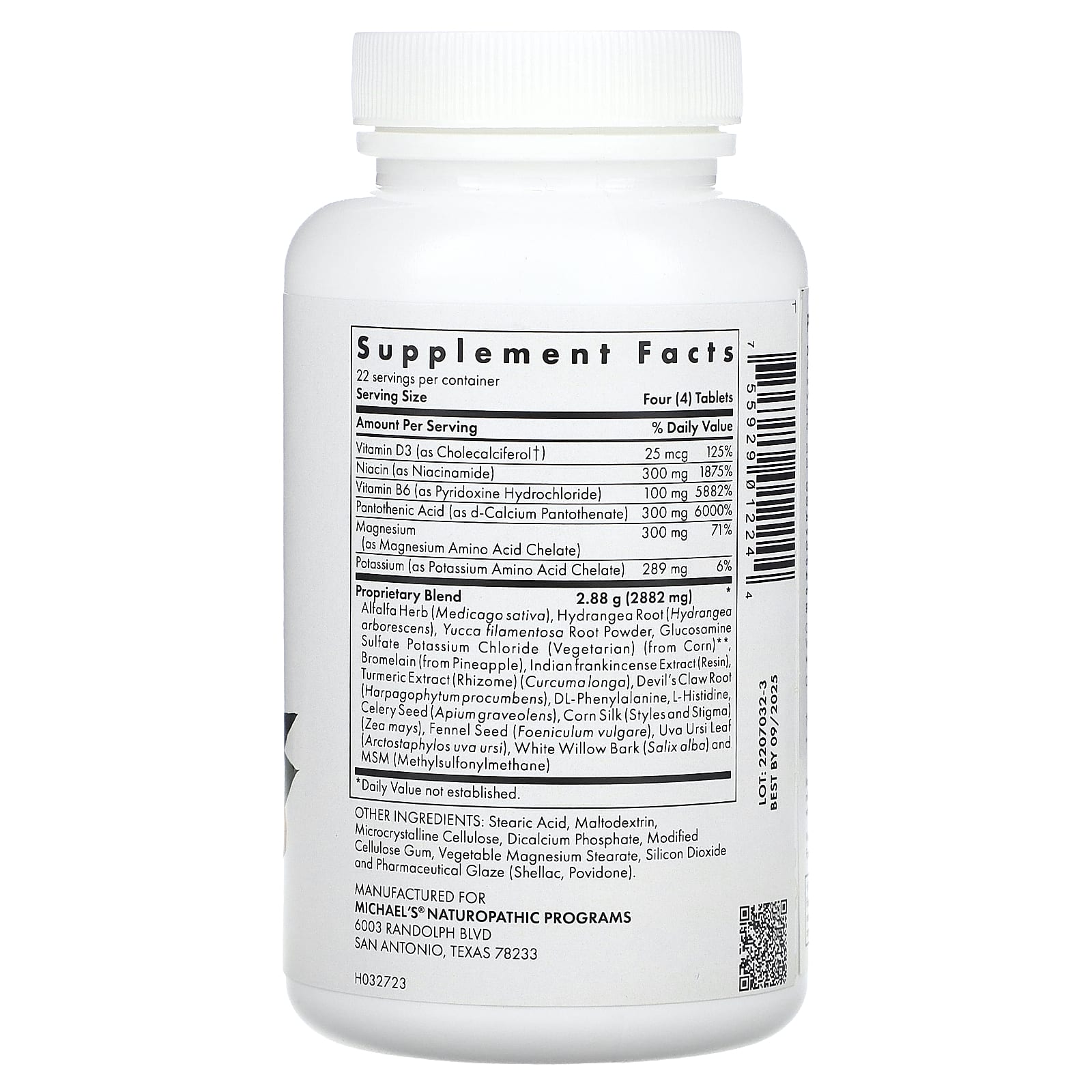 Michael's Health, Joint Mobility Factors , 90 Vegetarian Tablets - Image 2