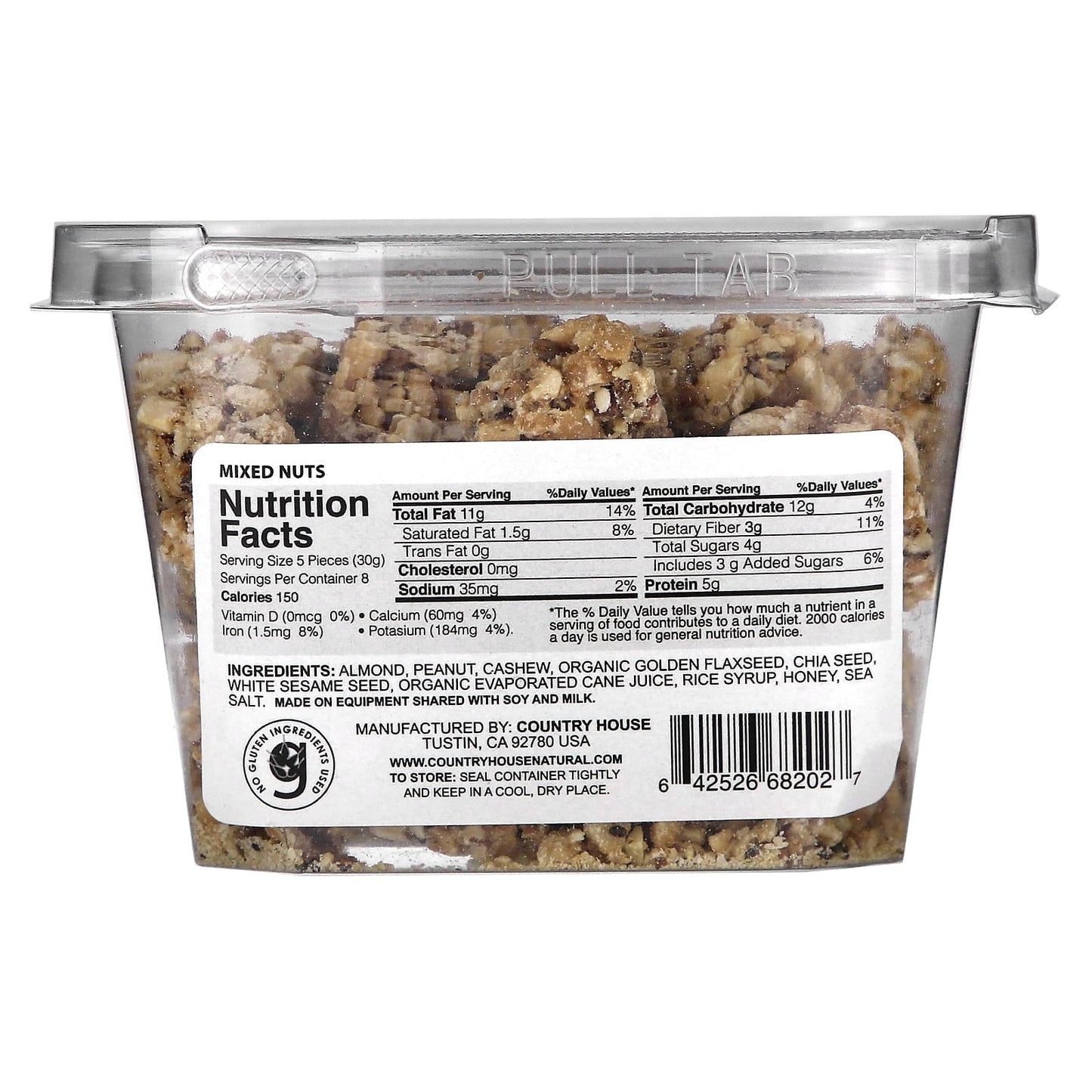 Crunchy Country House Mixed Nuts with Chia & Flaxseed, 7oz - Image 2