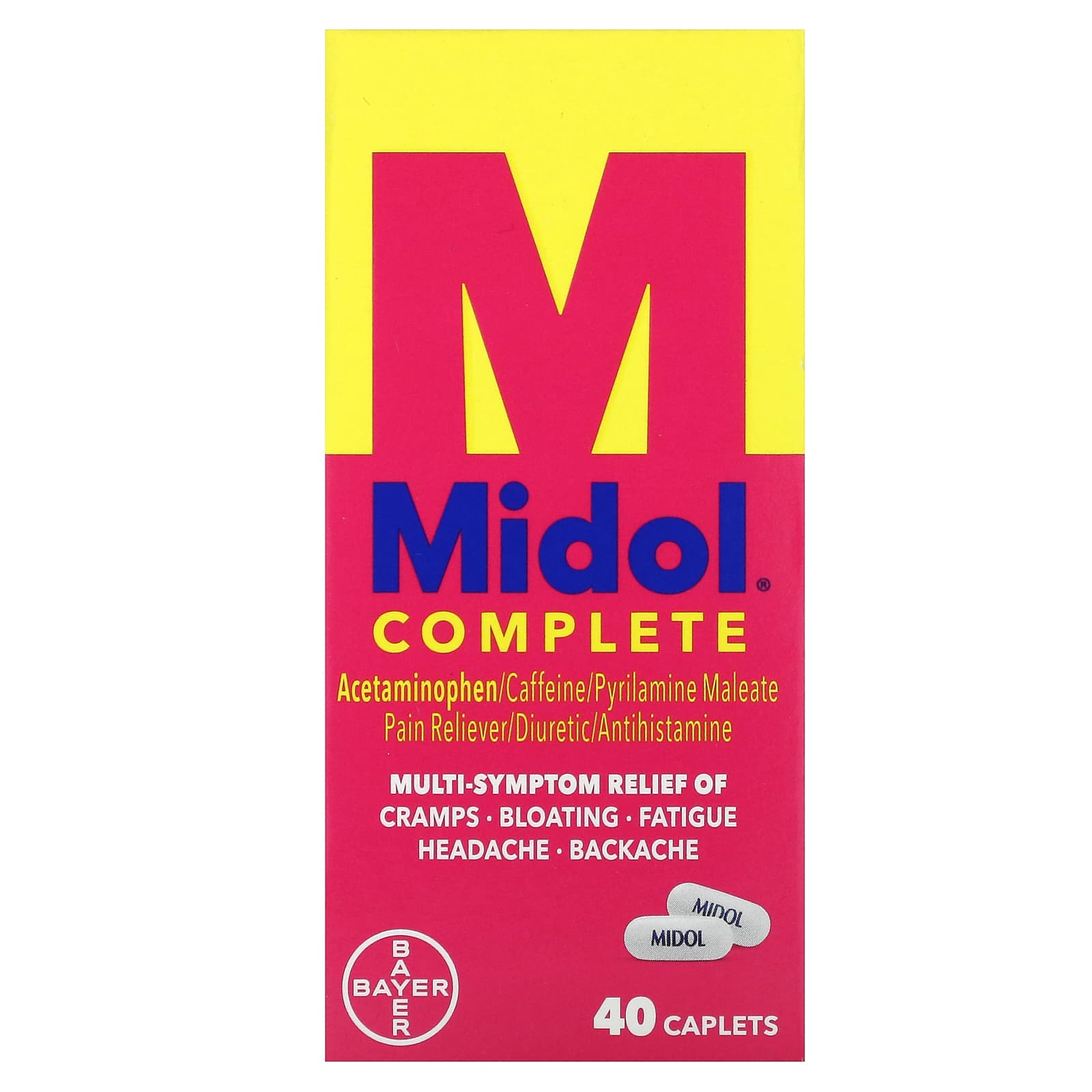 Midol, Complete, 40 Caplets - Image 1