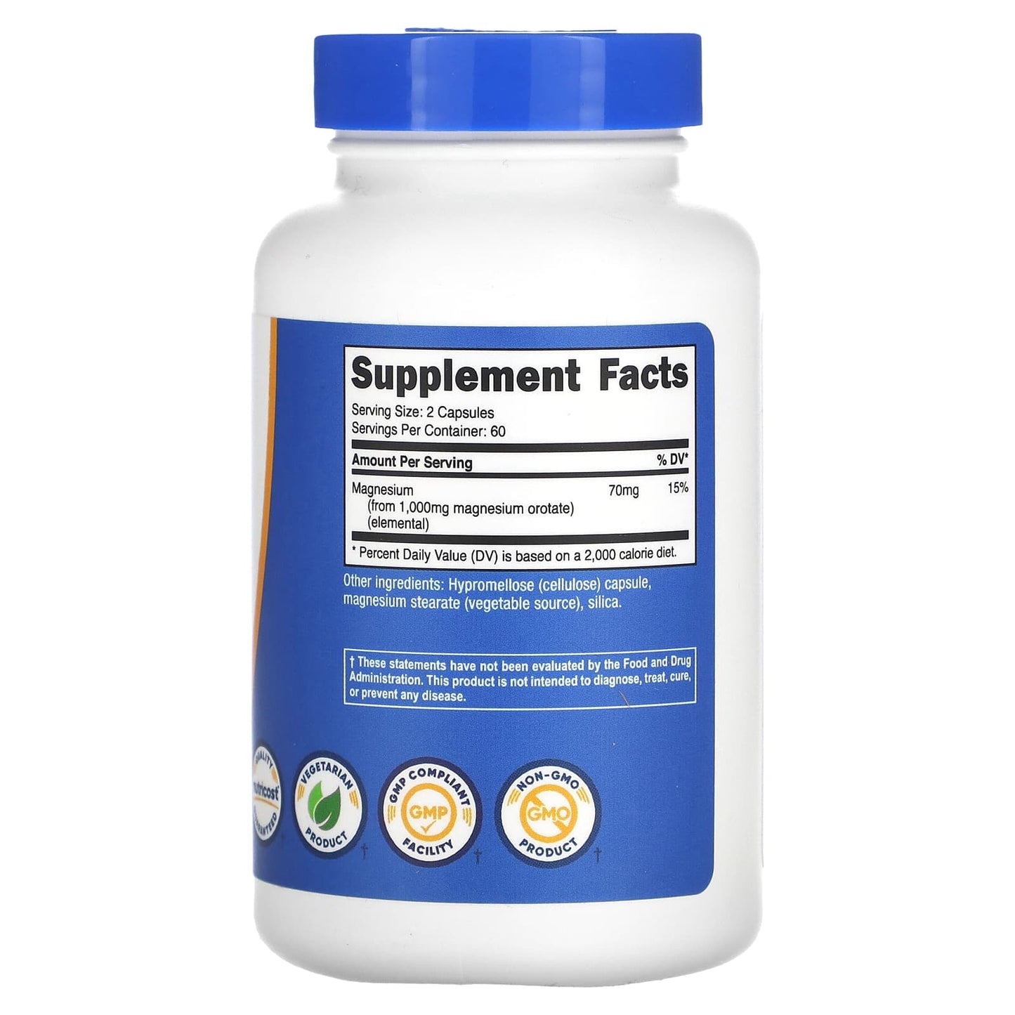 Nutricost, Magnesium Orotate, 120 Capsules (500 mg per Capsule) - Image 2