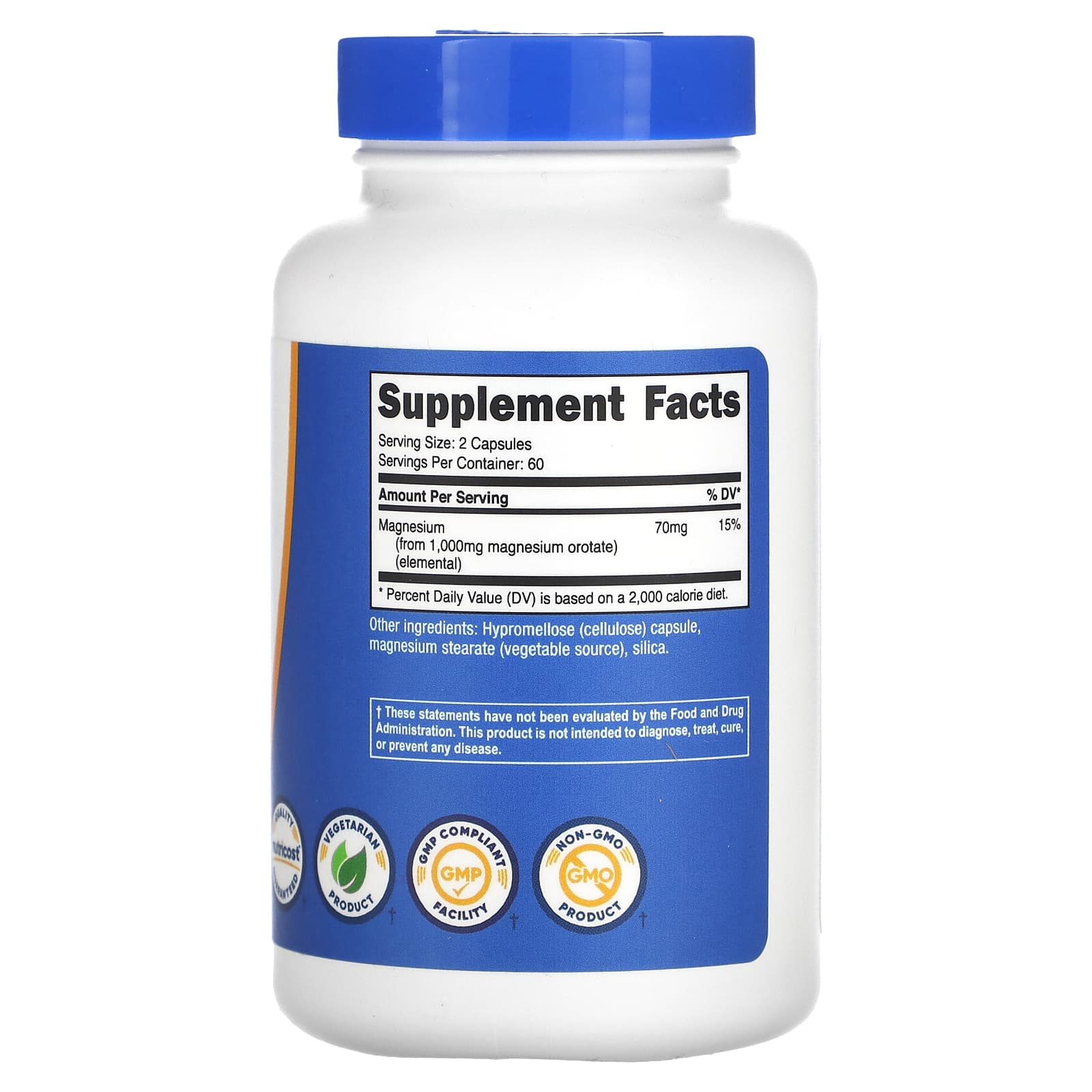 Nutricost, Magnesium Orotate, 120 Capsules (500 mg per Capsule) - Image 2