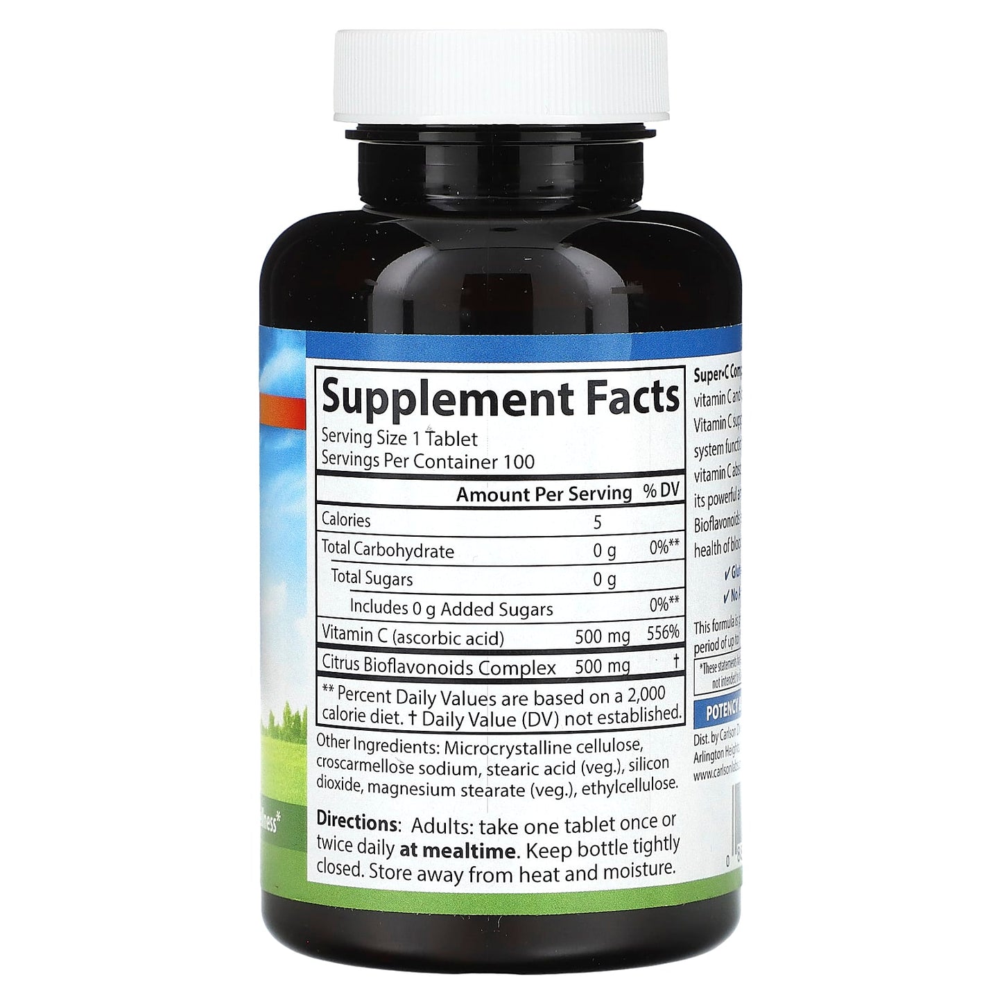 Carlson Super C Complex Vitamin C Immune Function & Antioxidant Support - Image 2