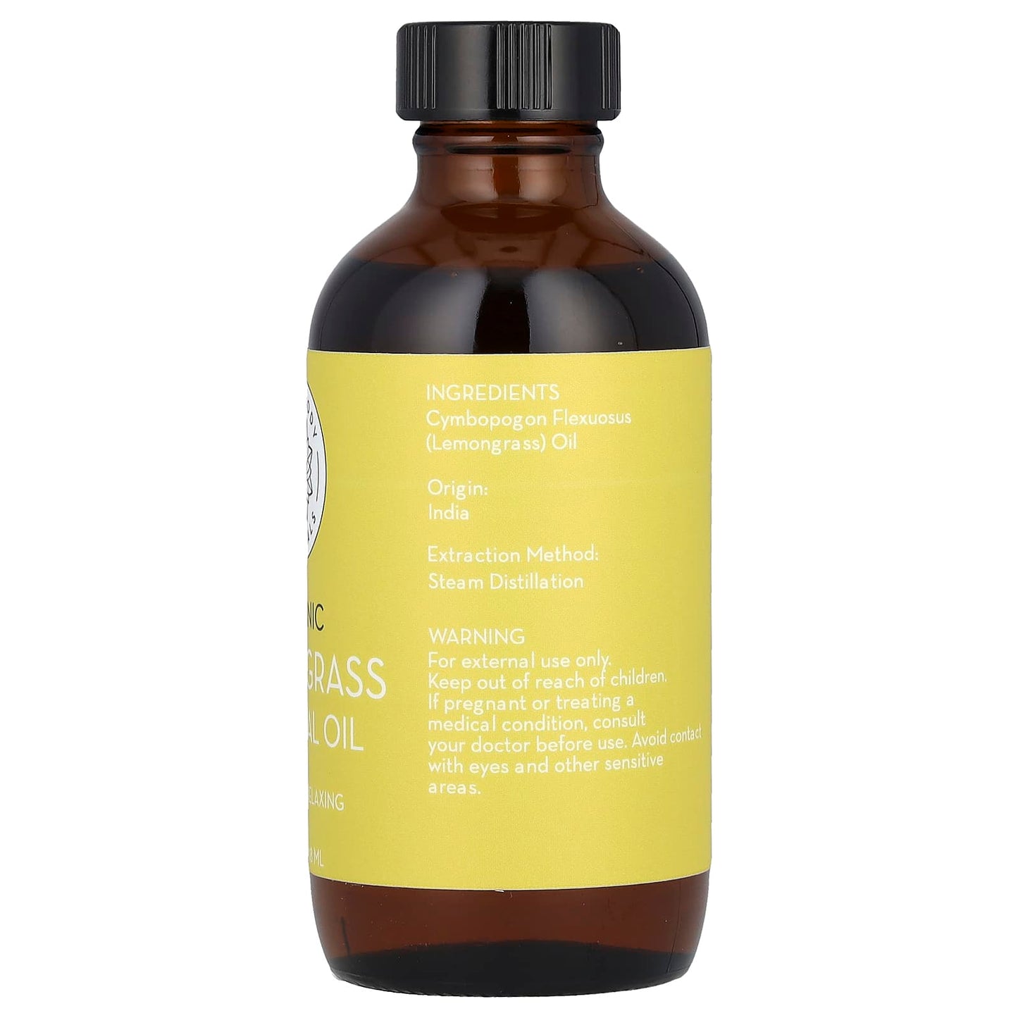 Pure Body Naturals, Organic Lemongrass Essential Oil, 4 fl oz (118 ml) - Image 2
