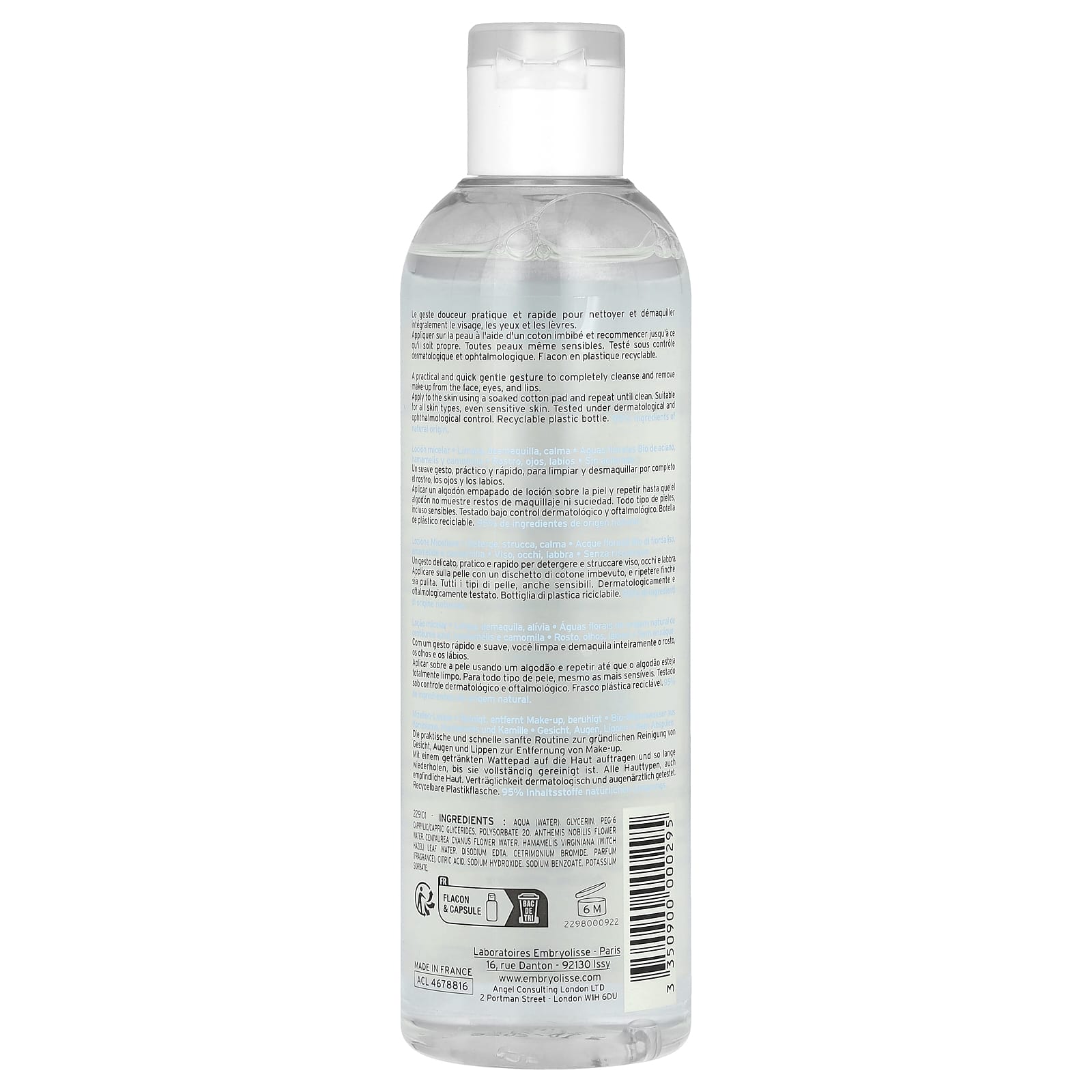 <strong>Embryolisse Micellar Lotion</strong>: Gentle, Effective Makeup Remover for All Skin Types - Image 2