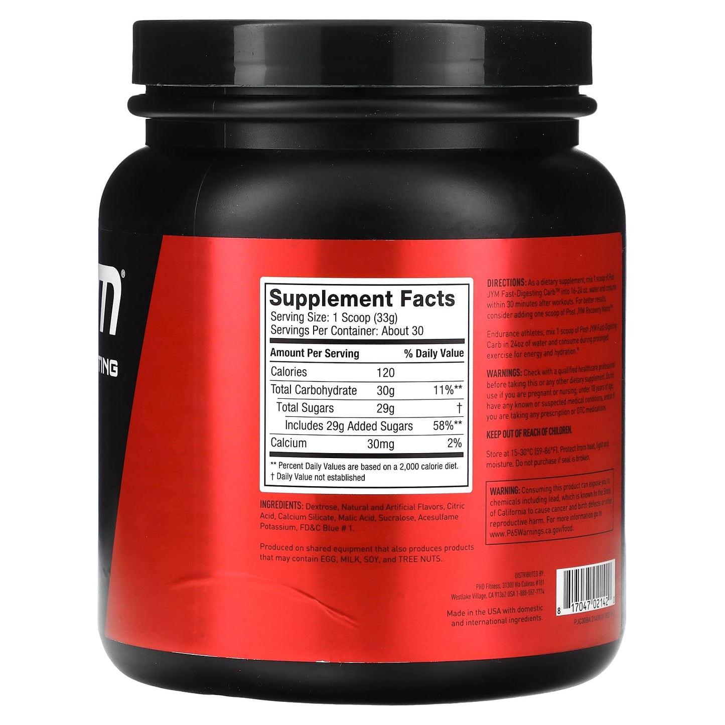 Post JYM Fast-Digesting Carb for Rapid Recovery & Nutrition - Image 2