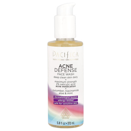 Pacifica, Acne Defense Face Wash, 5.8 fl oz (172 ml) - Image 1