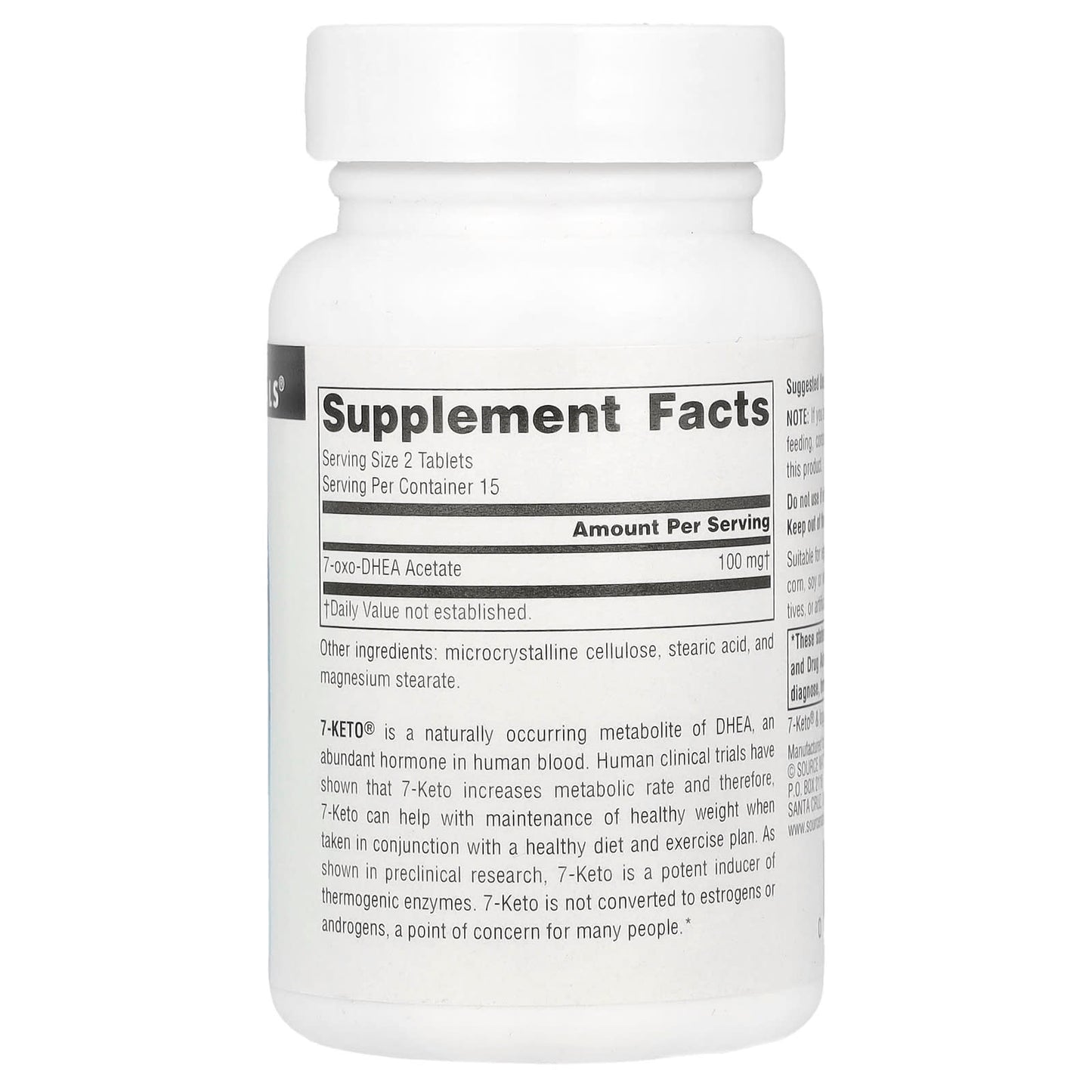 Source Naturals, 7-Keto®, DHEA Metabolite, 50 mg , 30 Tablets