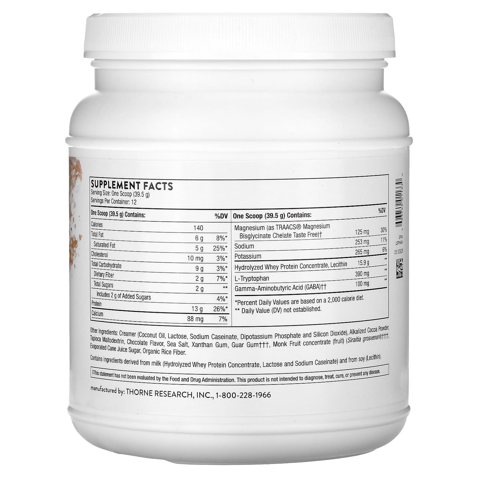Thorne, RecoveryPro, Chocolate, 16.7 oz (474 g) - Image 2