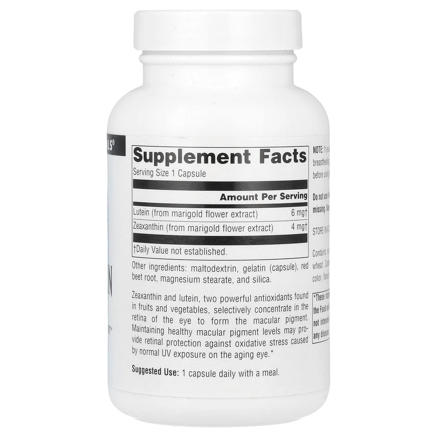 Source Naturals, Zeaxanthin with Lutein, 10 mg, 120 Capsules - Image 2