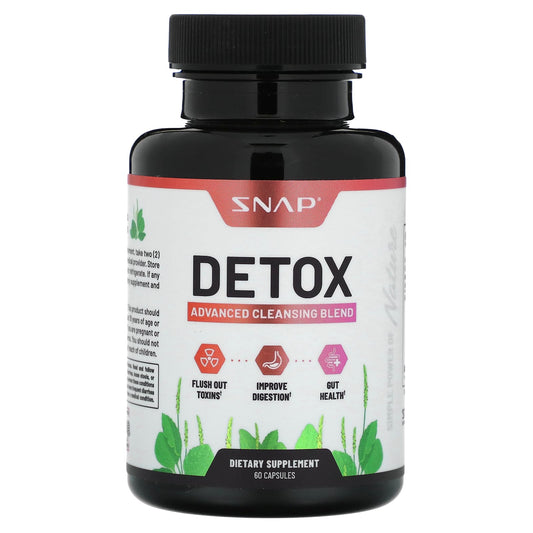 Snap Supplements, Detox, Advanced Cleansing Blend , 60 Capsules - Image 1