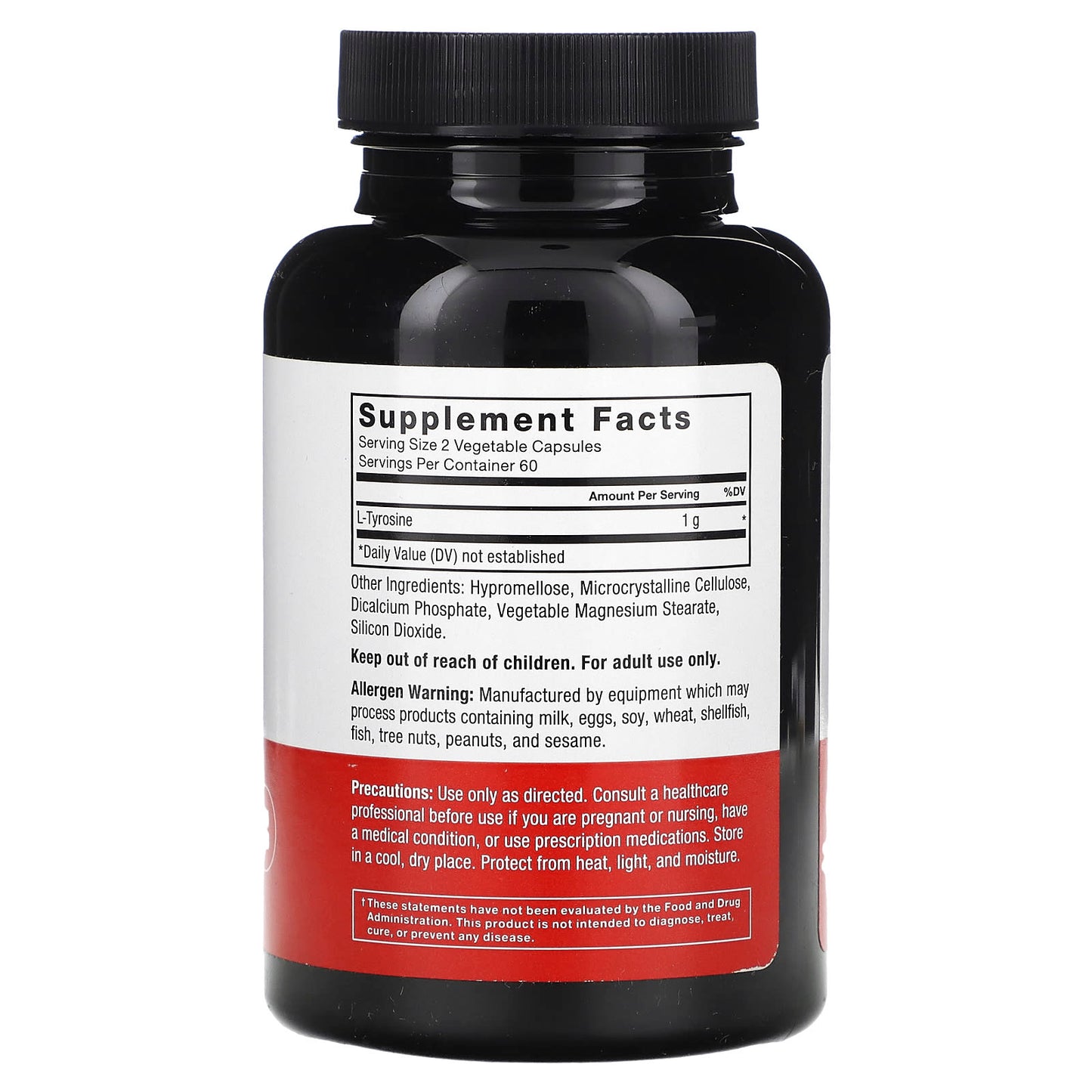 L-Tyrosine Capsules for Stress Relief & Cognitive Function by Force Factor - Image 2