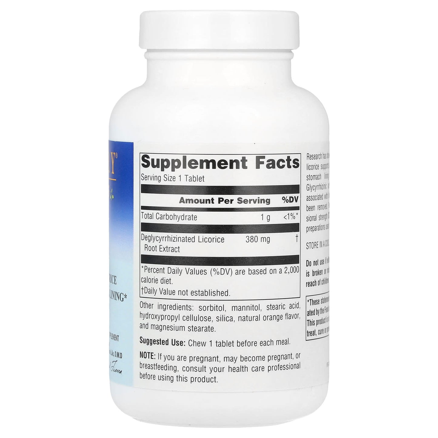 Planetary Herbals, DGL, 380 mg, 100 Chewable Tablets - Image 2
